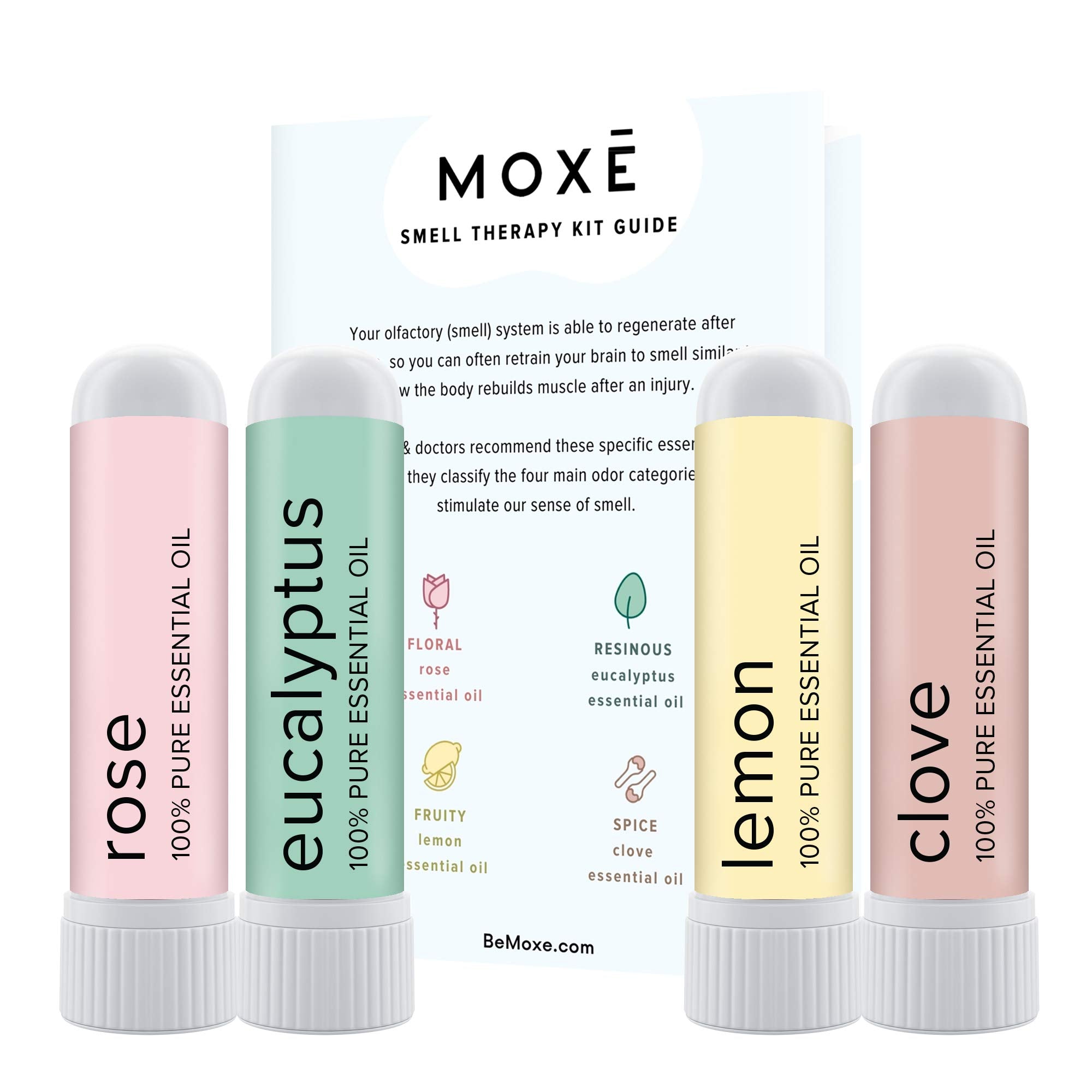 MOXĒ Smell Training Kit, Made in USA, 4 Essential Oils, Olfactory Regeneration, Helps Restore Sense MOXE buy supplements canada