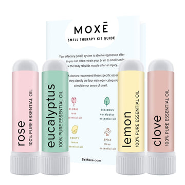 MOXĒ Smell Training Kit, Made in USA, 4 Essential Oils, Olfactory Regeneration, Helps Restore Sense MOXE buy supplements canada