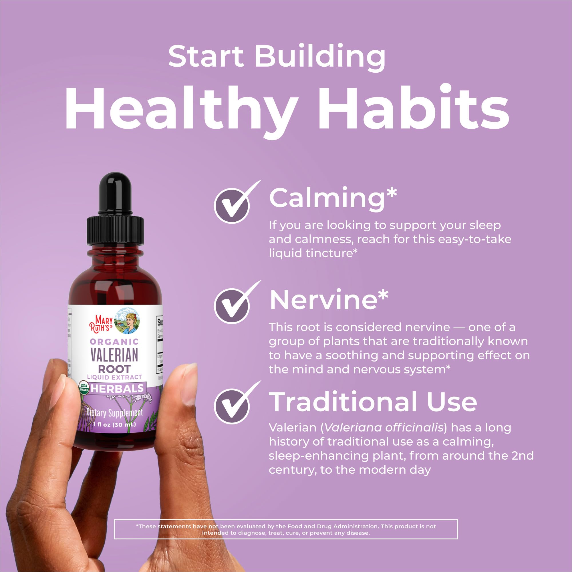 MaryRuth Organics Valerian Root Liquid Drops | 2 Month Supply | Sugar Free | USDA Organic Valerian Root Drops | Support Sleep | Calm and Stress Relief | Vegan | Non-GMO | Gluten Free | 60 Servings MARYRUTH'S buy supplements canada