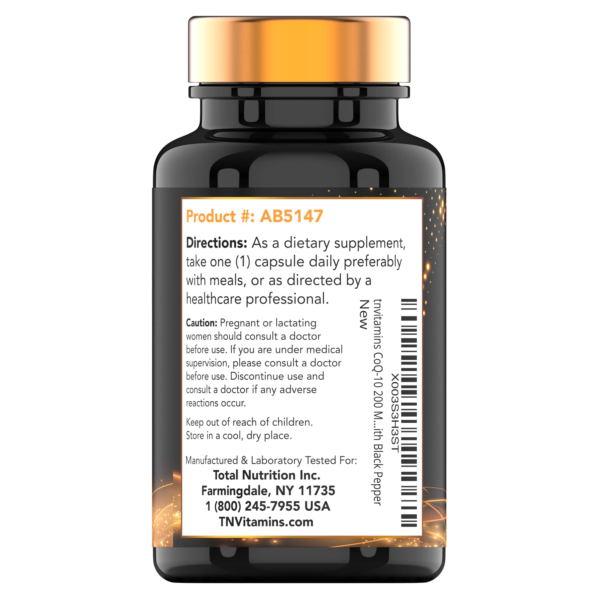 tnvitamins Ultra Potent CoQ-10 200 MG - 150 Capsules with Black Pepper Extract tnvitamins buy supplements canada