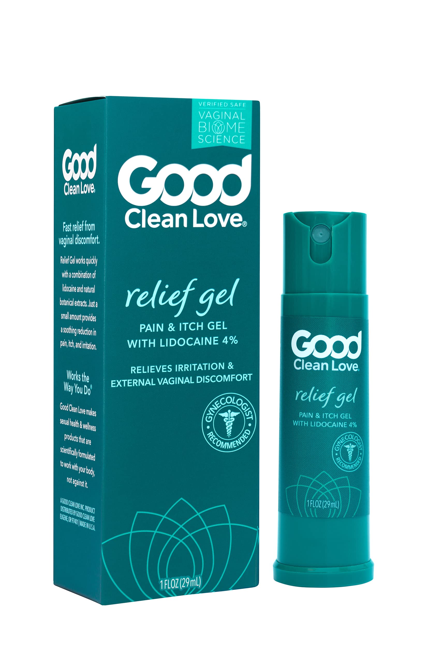 Good Clean Love Relief Gel Pain & Itch with Lidocaine 4%, Fast-Acting Relief from Pain, Itch, and Irritation Good Clean Love buy supplements canada