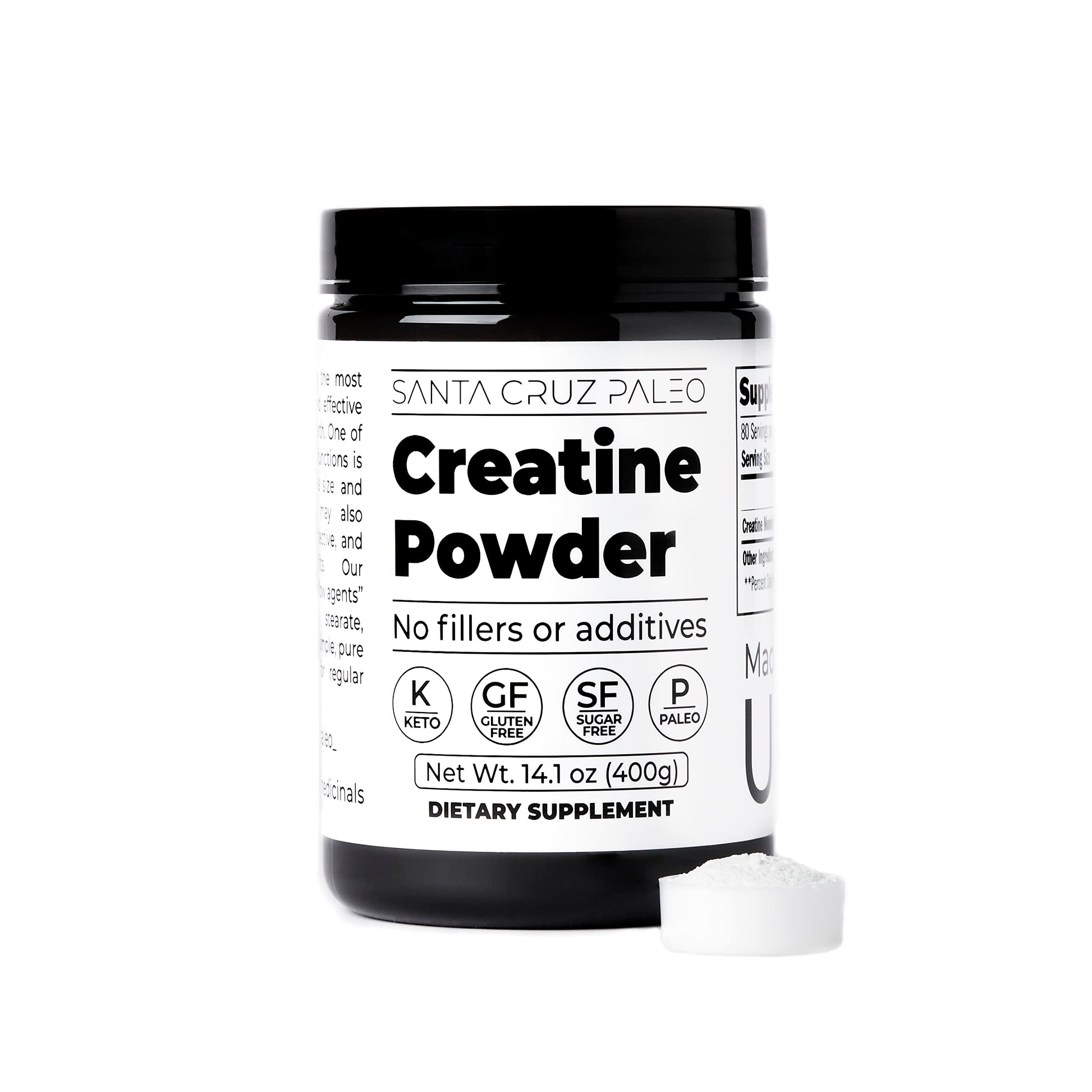 Santa Cruz Paleo, Creatine Monohydrate Powder Micronized, Unflavored Pre Workout and Muscle Support Supplement, Gluten Free Keto, Mix with Water or Shakes Santa Cruz Paleo buy supplements canada