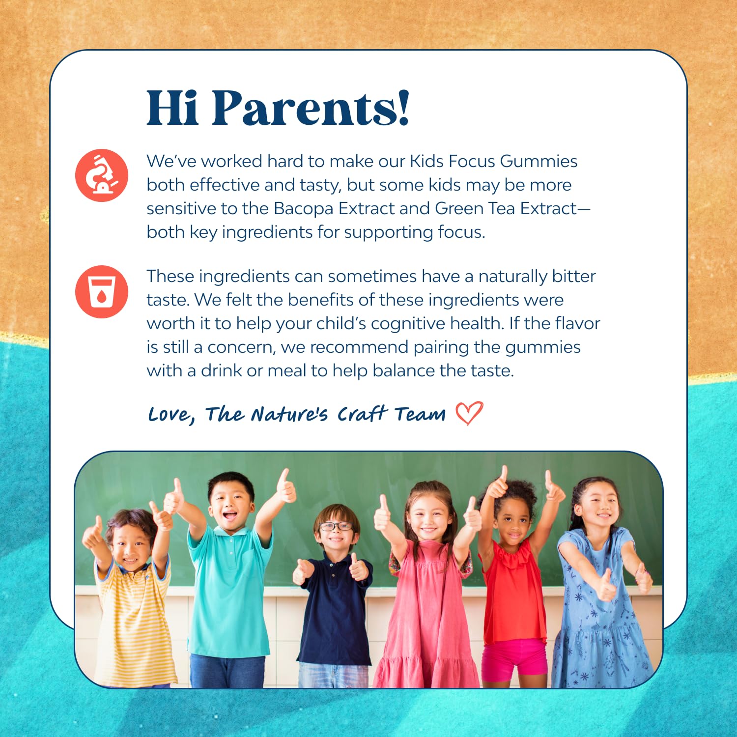 Kids Focus Gummies - Nootropics Brain Support Supplement for Kids with Green Tea Extract, B6 & B12 Vitamins for Memory and Brain Focus - Herbal Concentration Chews for Children - 90 Count Natures Craft buy supplements canada