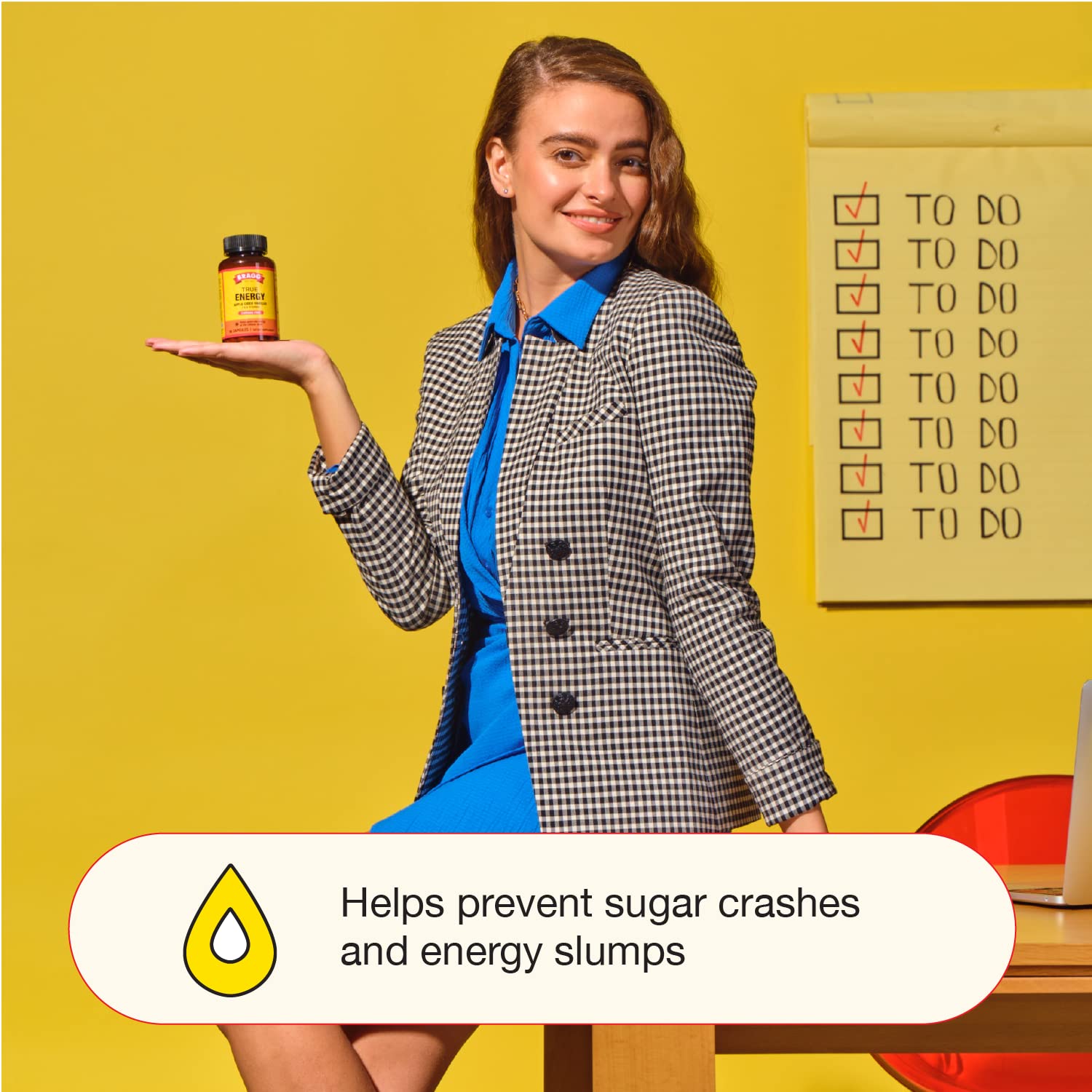 Bragg Apple Cider Vinegar True Energy Capsules – 6 B Vitamins – Caffeine Free Bragg buy supplements canada