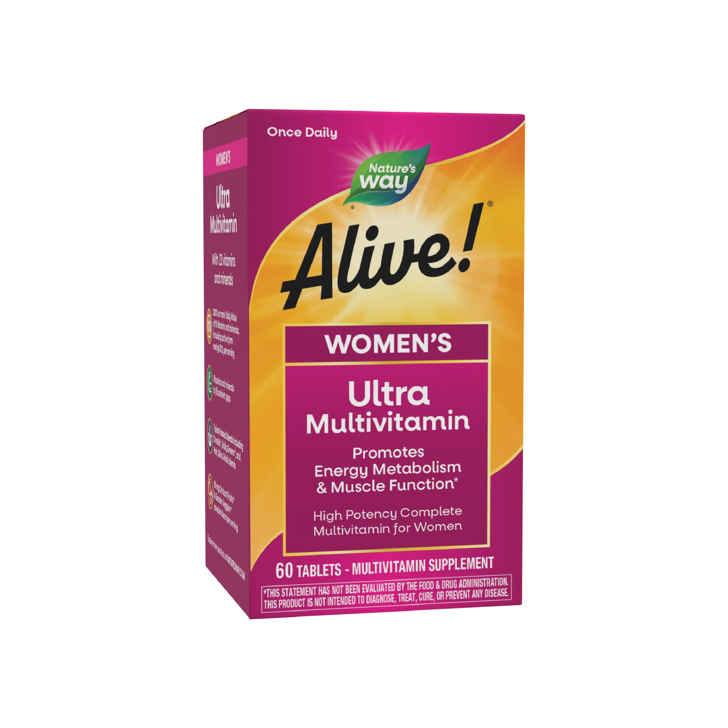 Nature's Way Alive! Women's Daily Ultra Multivitamin, High Potency Formula, Promotes Energy Metabolism and Muscle Function Nature's Way buy supplements canada