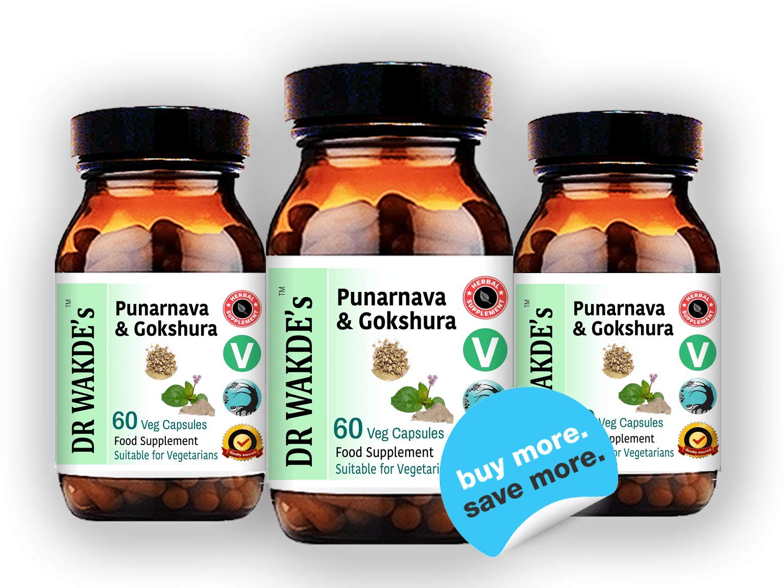 DR WAKDE's Punarnava & Gokshura Capsules (60 Veg Caps, Promotes Healthy Urinary Flush, Ayurvedic Supplement, Vegan, Herbal, All Natural, Made in UK) DR WAKDE's buy supplements canada