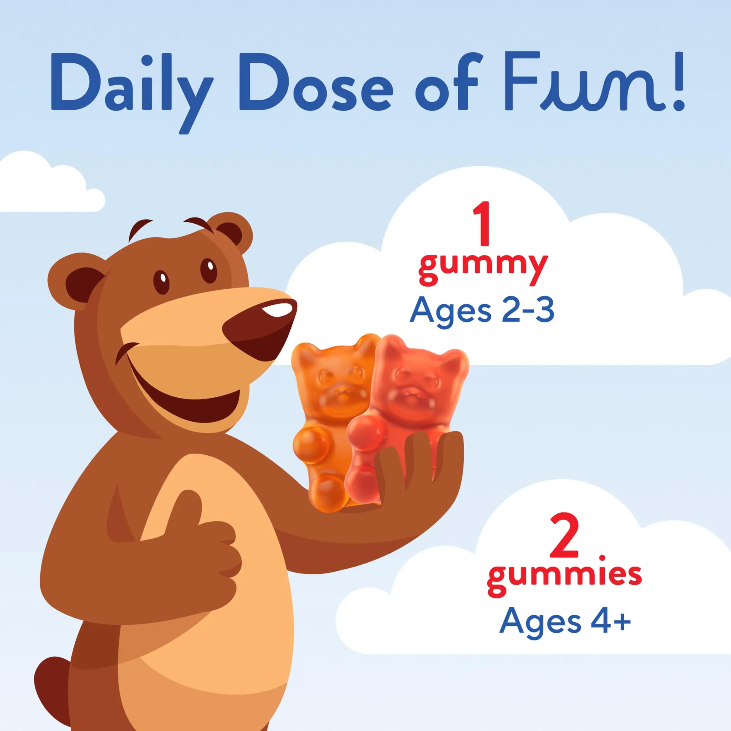 L’il Critters Gummy Vites No Sugar Added Daily Gummy Multivitamin for Ages 2+ Toddlers & Kids, Vitamin C, D3 for Immune Lil Critters buy supplements canada