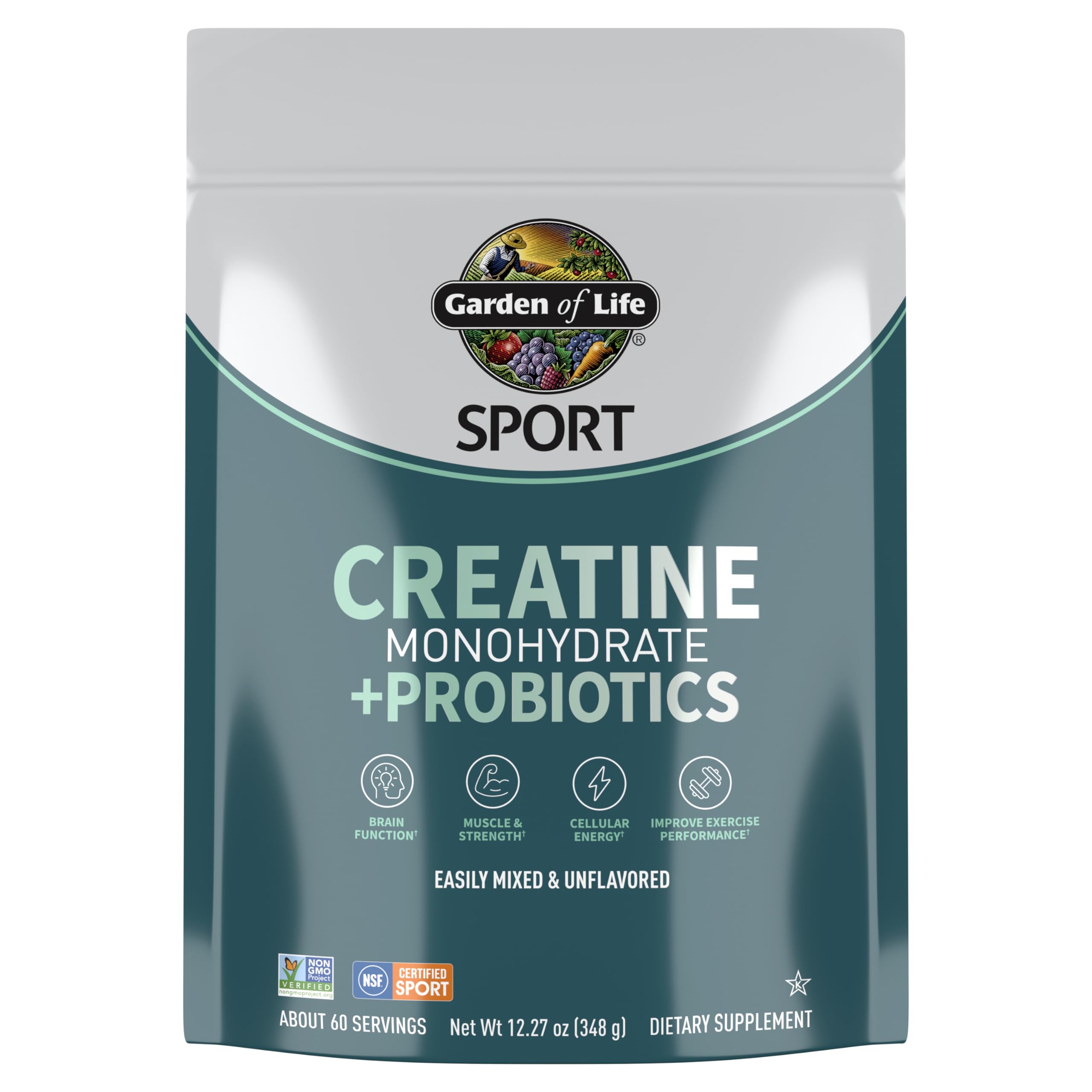 Creatine Monohydrate Powder for Women and Men by Garden of Life, Micronized Pre Workout with Probiotics for Muscle, Strength, Performance, Sport Amino Energy, Garden of Life buy supplements canada