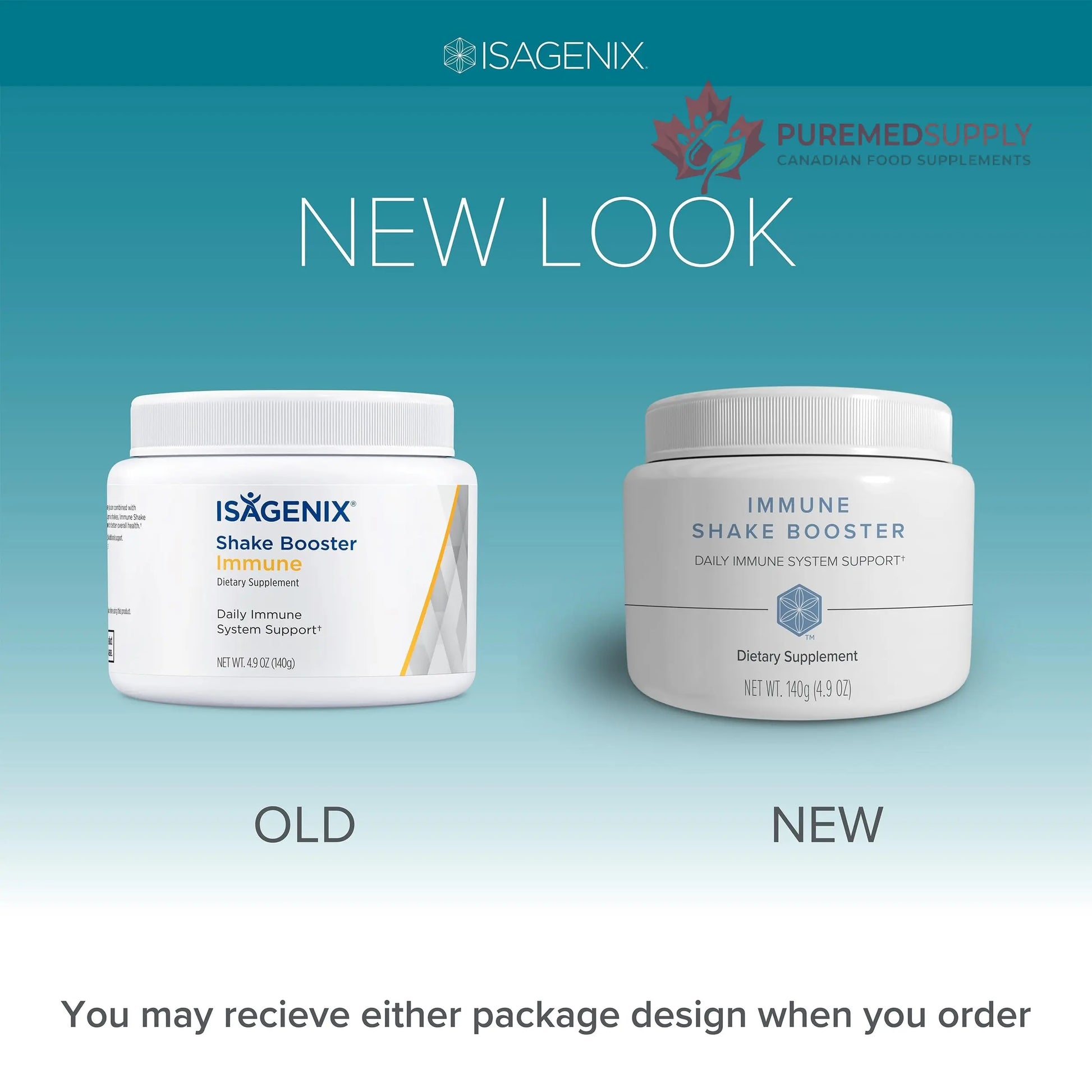 Isagenix Immune Shake Booster - Supports Healthy Immune Function with Wellmune® Beta-Glucans & Mushroom Blend - Unflavored Powder for Easy Mixing - Good Source of Fiber - No Artificial Ingredients Isagenix buy supplements canada
