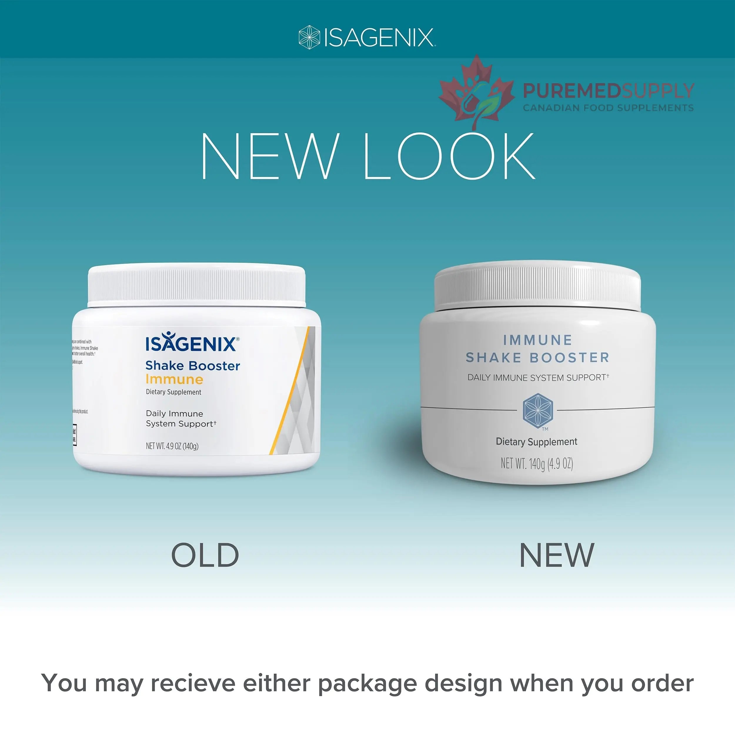 Isagenix Immune Shake Booster - Supports Healthy Immune Function with Wellmune® Beta-Glucans & Mushroom Blend - Unflavored Powder for Easy Mixing - Good Source of Fiber - No Artificial Ingredients Isagenix buy supplements canada
