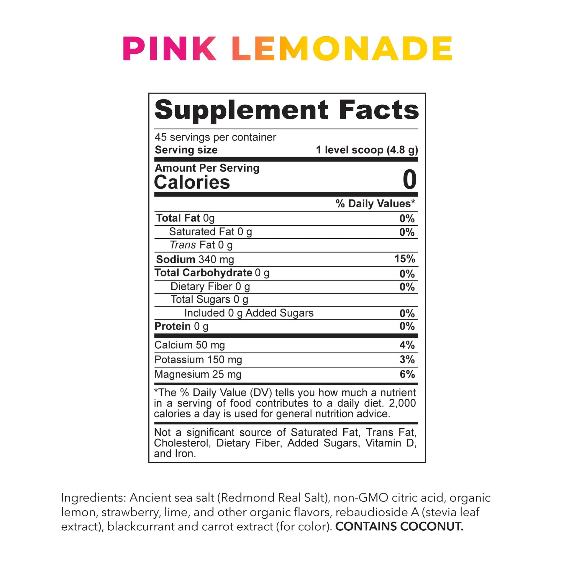 REDMOND Re-Lyte Kids Hydration Electrolyte Mix Powder, Pink Lemonade 7.62 oz REDMOND buy supplements canada