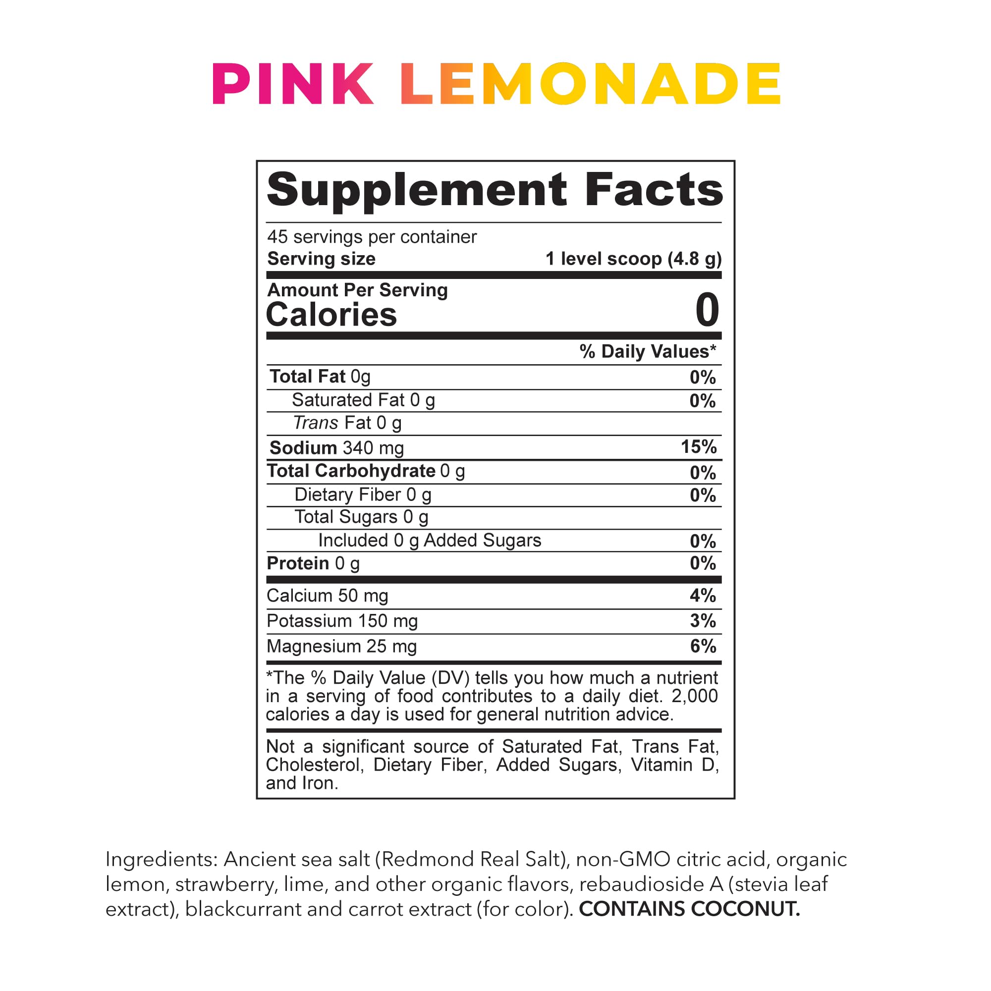 REDMOND Re-Lyte Kids Hydration Electrolyte Mix Powder, Pink Lemonade 7.62 oz REDMOND buy supplements canada