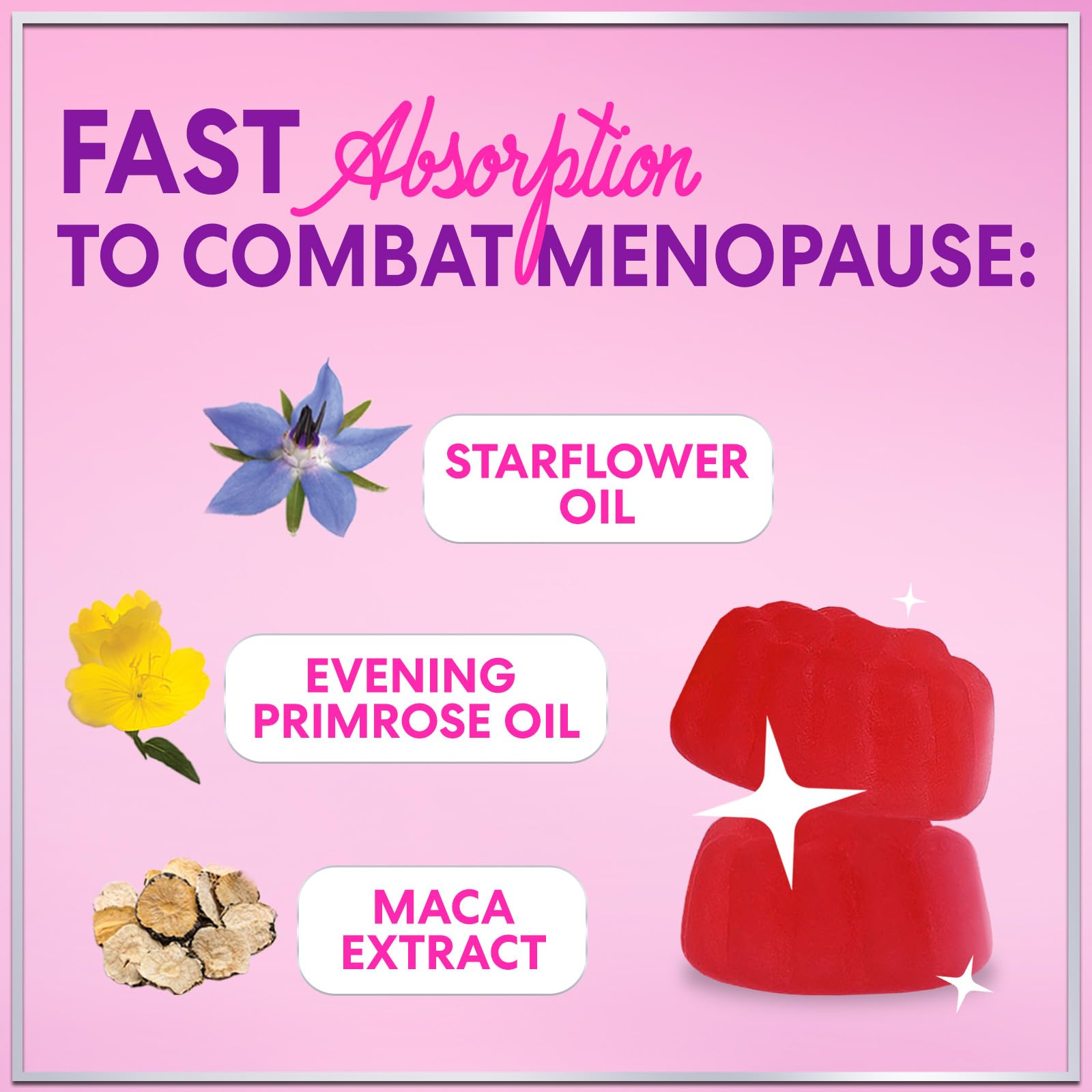 Menopause Supplements for Women - Complete Natural Mild Hot Flashes & Night Sweats Support, Multi Benefit Menopause Relief Gummy, Support for Balance & Energy, Gluten-Free & Non-GMO - 60 Gummies Hello Lovely! buy supplements canada