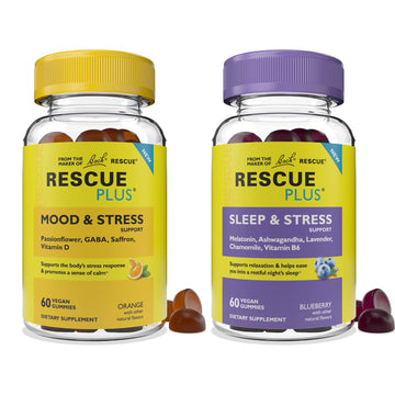 Bach RESCUE Plus Gummy Day & Night Bundle 2 x 60 Count RESCUE buy supplements canada