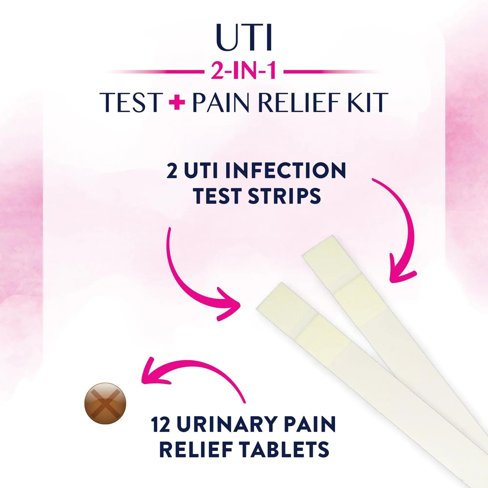 Monistat Maintain UTI 2-in-1 Test & Pain Relief Kit, 2 Test Strips & 12 Urinary Pain Relief Tablets, 2 Minute Results and Maximum Strength Pain, Burning and Urgency Relief Monistat buy supplements canada