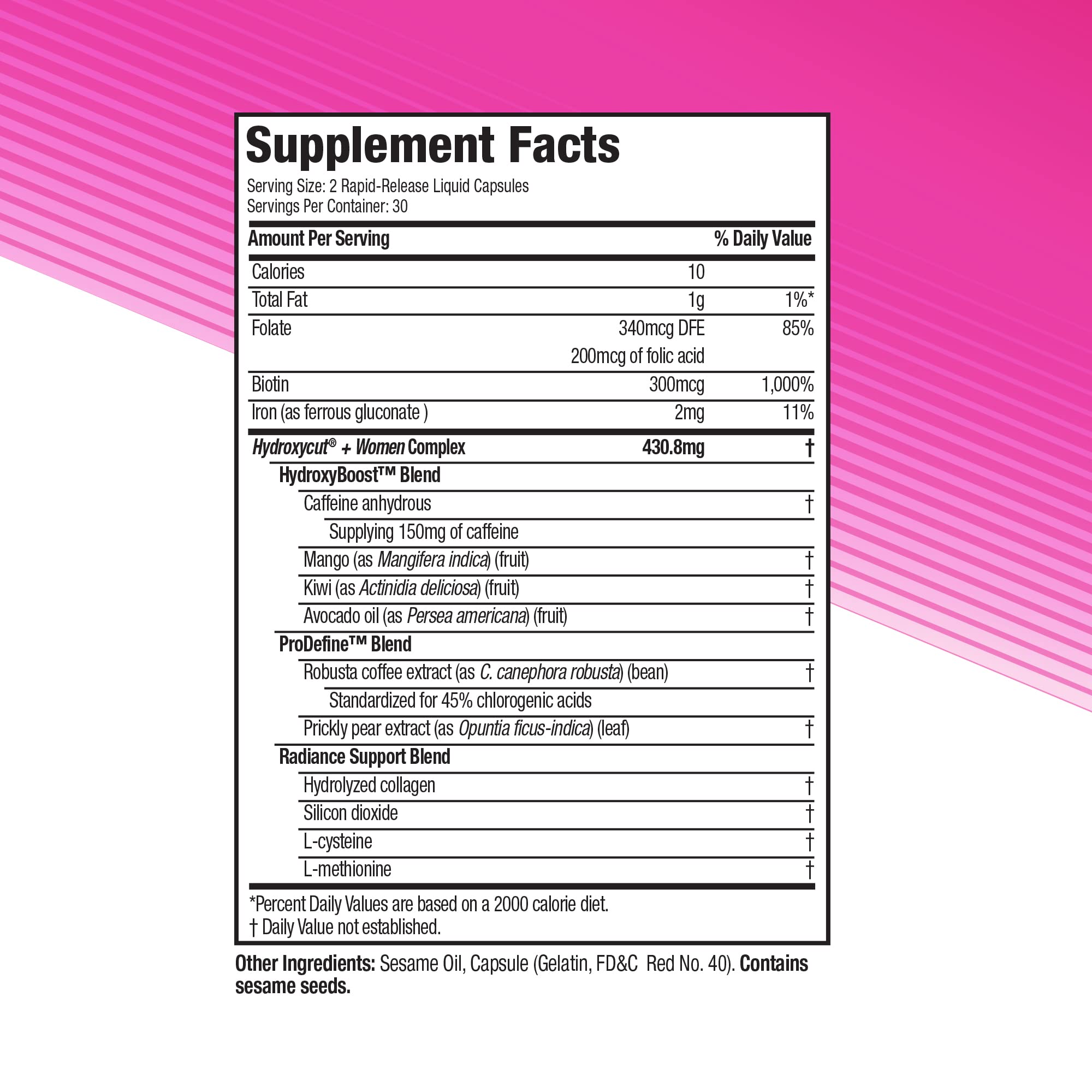 Hydroxycut + Women Pills with Biotin & Collagen | Hair Nails and Skin Vitamins | Iron Supplement Hydroxycut buy supplements canada