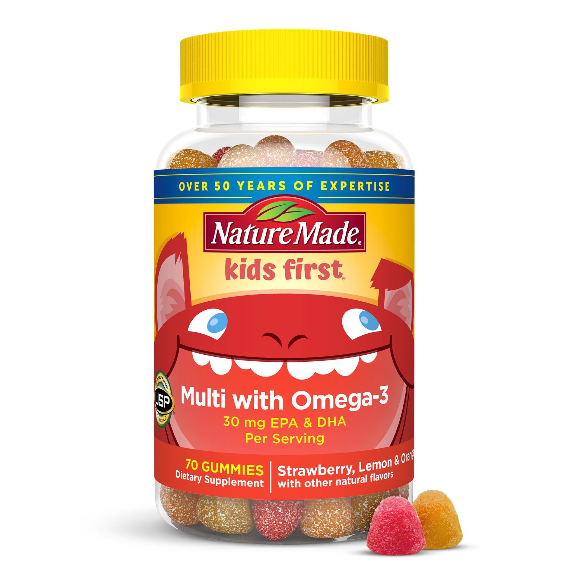 Nature Made Kids First Multivitamin with Omega-3, Kids Gummy Multivitamins with Vitamins and Minerals for Nutritional Support, 70 Gummies Nature Made buy supplements canada