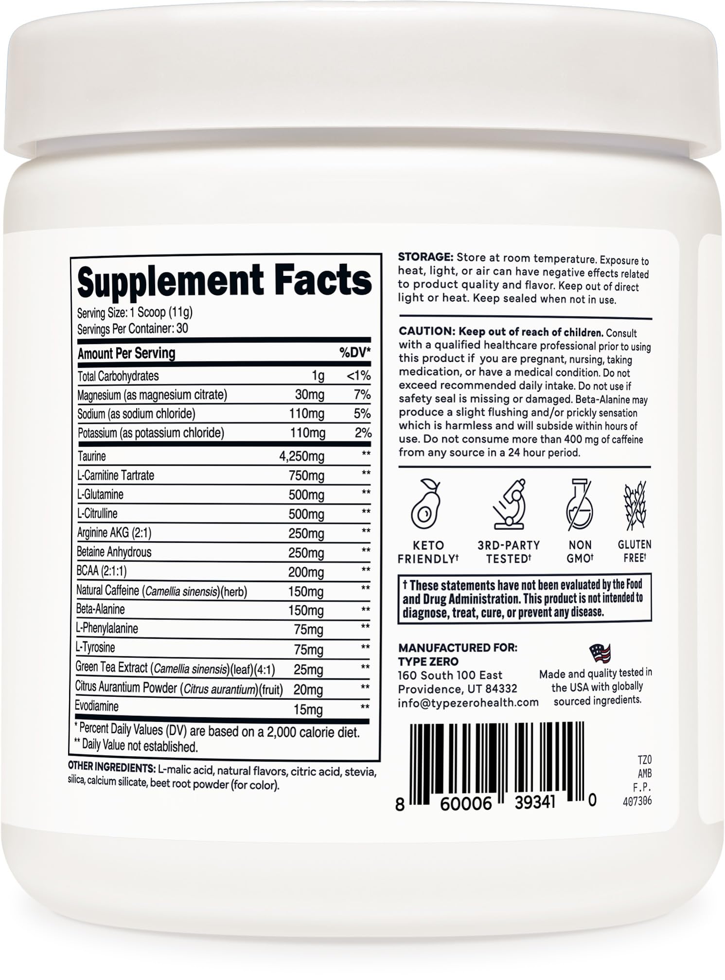 Type Zero AminoBurn (Watermelon Flavored) - Vegan Amino Acids BCAA Drink Sugar-Free Energy Drink Powder & Amino Acids Supplement - Natural Energy Type Zero buy supplements canada