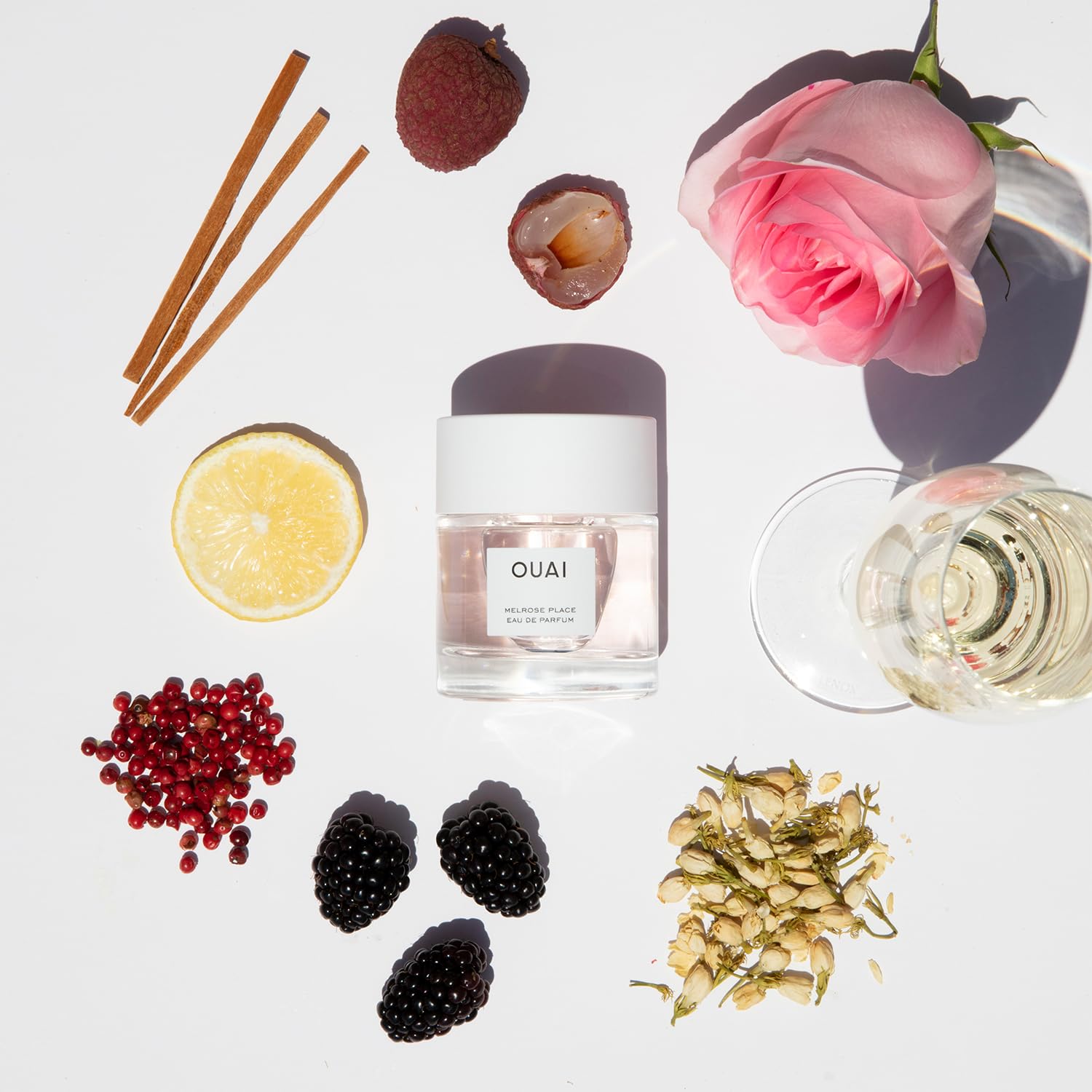 OUAI Melrose Place Eau de Parfum - Elegant Womens Perfume for Everyday Wear - Fresh Floral Scent has Notes of Champagne, Bergamot and Rose with Delicate Hints of Cedarwood and Lychee (1.7 Oz) OUAI buy supplements canada