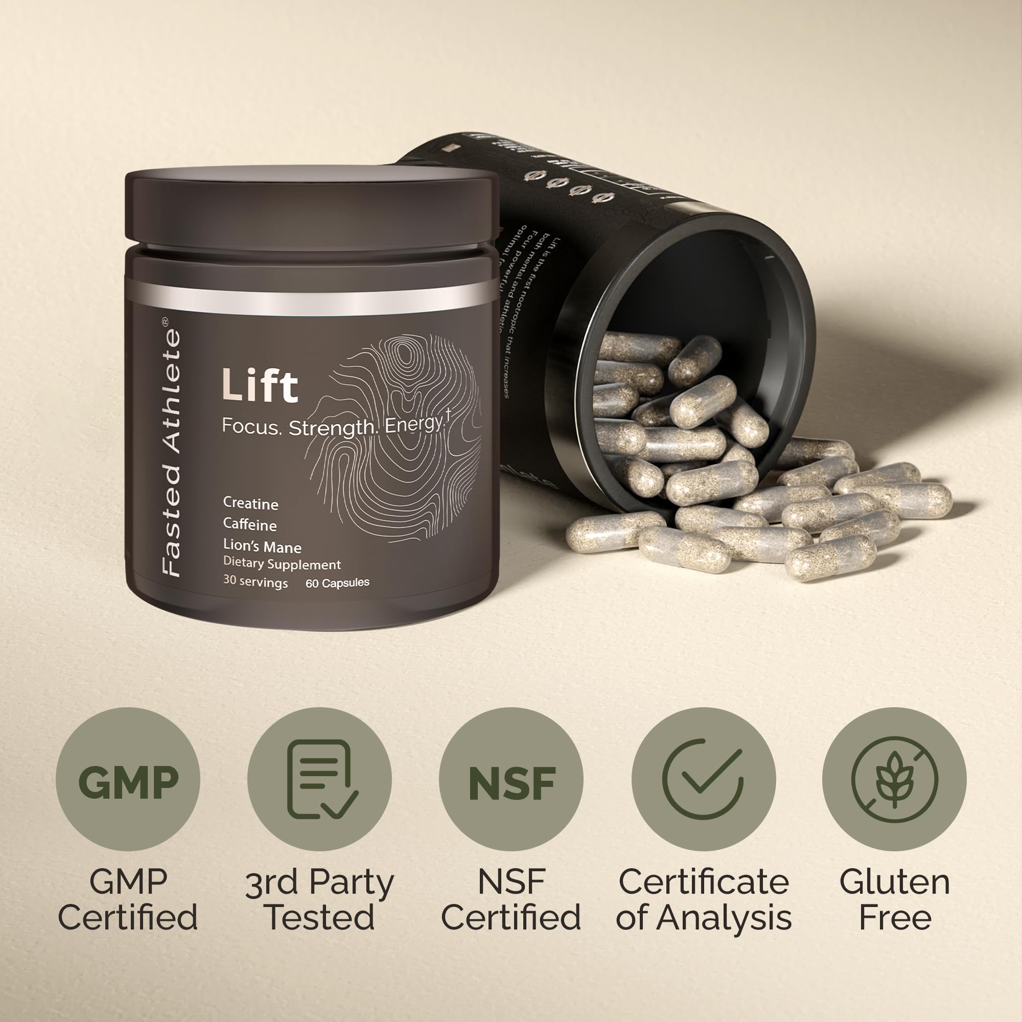 Lift – Nootropic Brain Booster Supplement for Productivity, Focus & Energy Fasted Athlete buy supplements canada