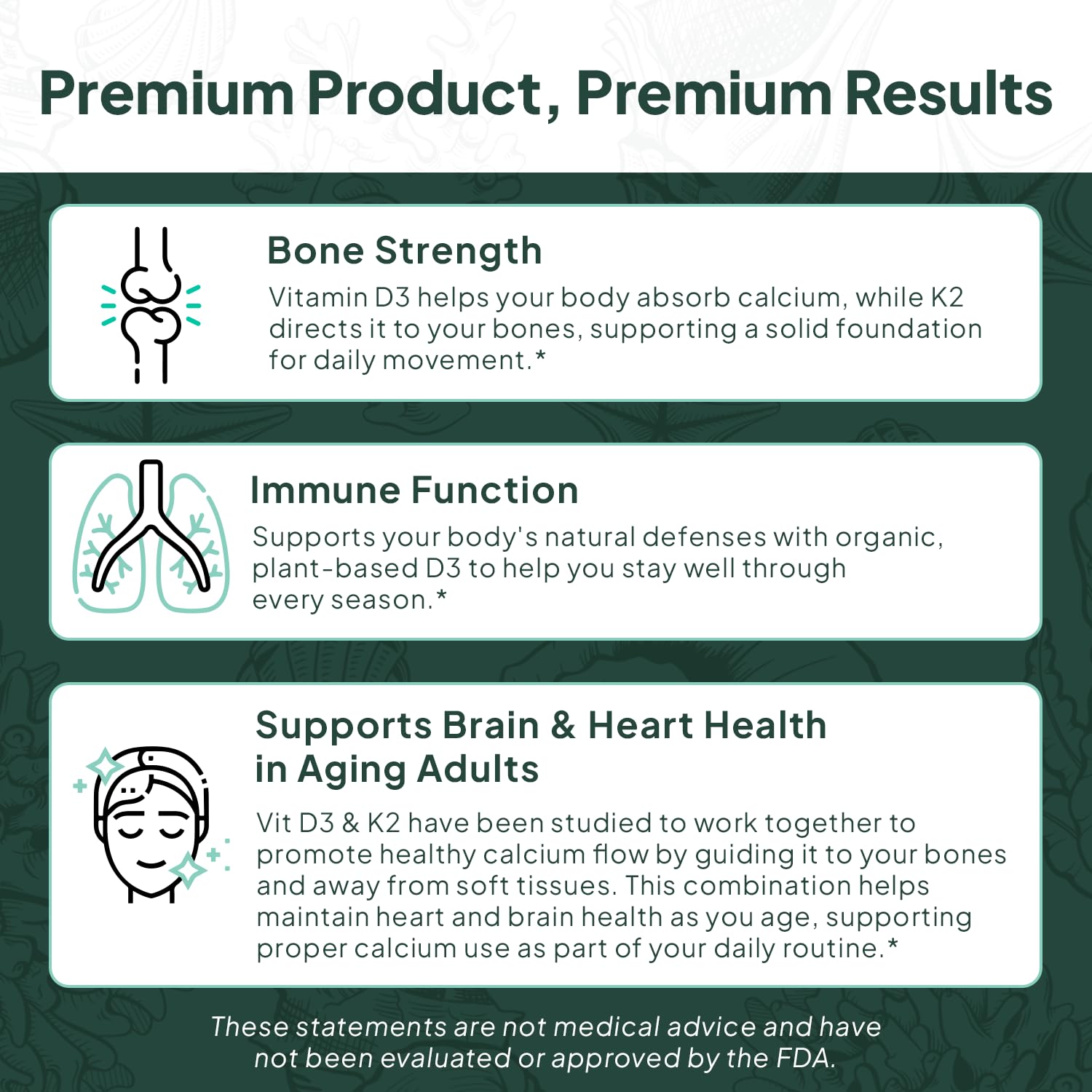 Organics Ocean Better D3 + K2-100% Organic VIT D3 and K2 Supplements with Maximum Bioavailability - Supports Bone Density, Calcium Balance Organics Ocean buy supplements canada