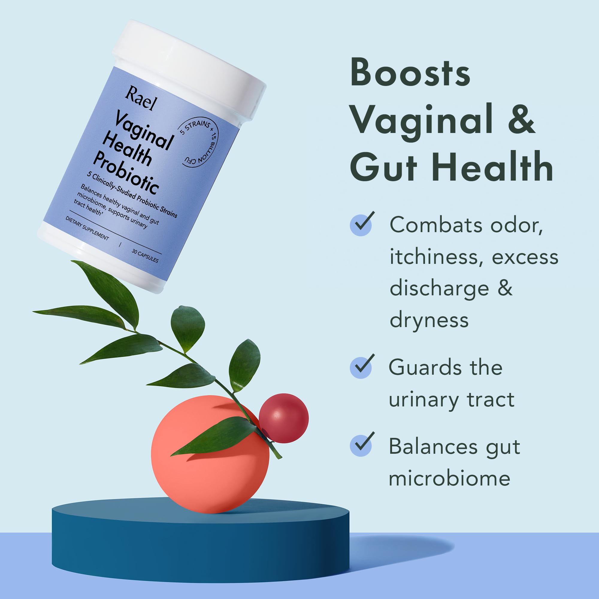 Rael Probiotics for Women - Supplements, Digestive Enzymes, Prebiotics, pH Balance, Vaginal Odor & Flora Rael buy supplements canada