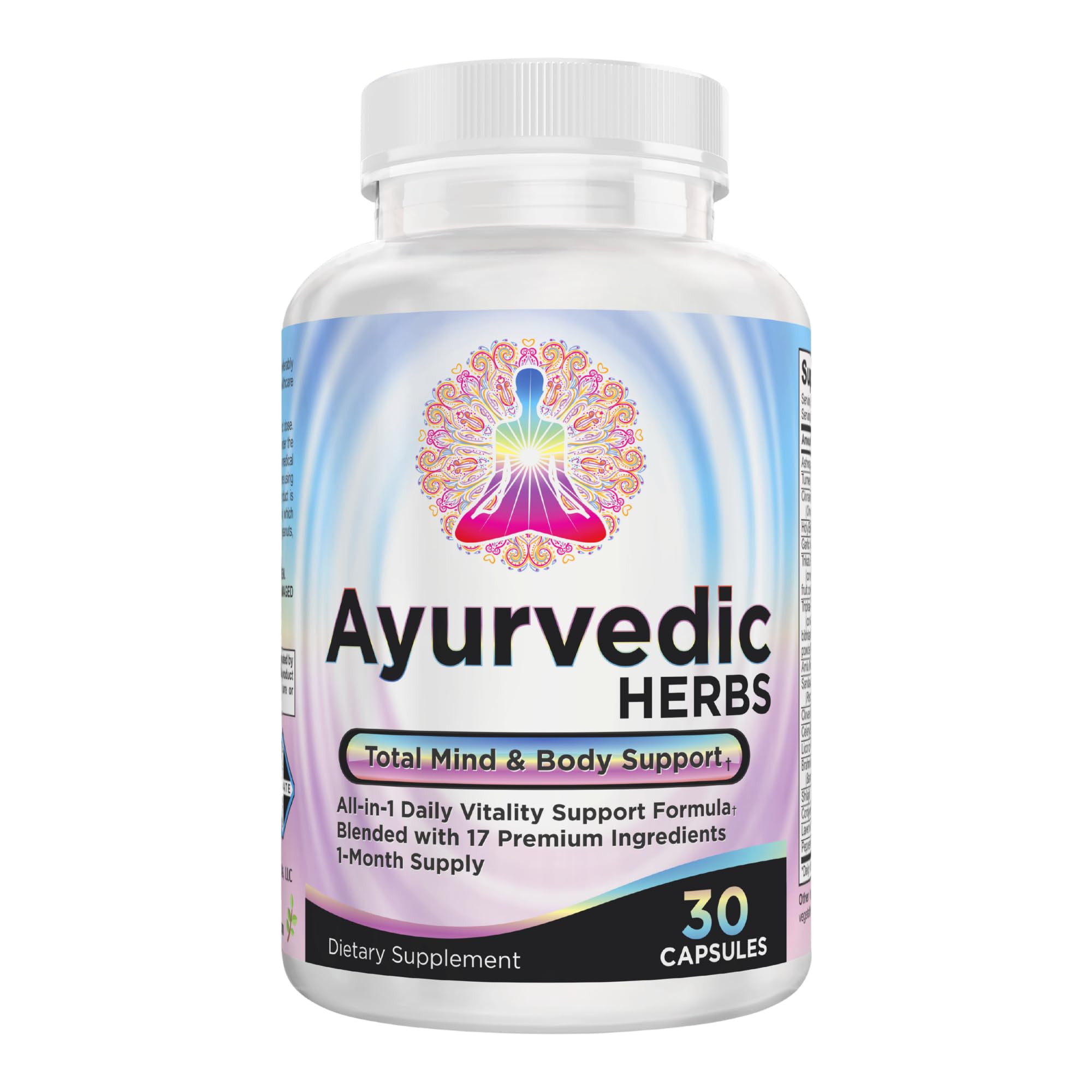 Ayurvedic Herbs 17-in-1 Supplement | Mind & Body Balance | Ayurveda Health Support Blend | Ayurvedic Supplements | 1-Month Supply | 30 Capsules Elevate Recovery Supplements buy supplements canada