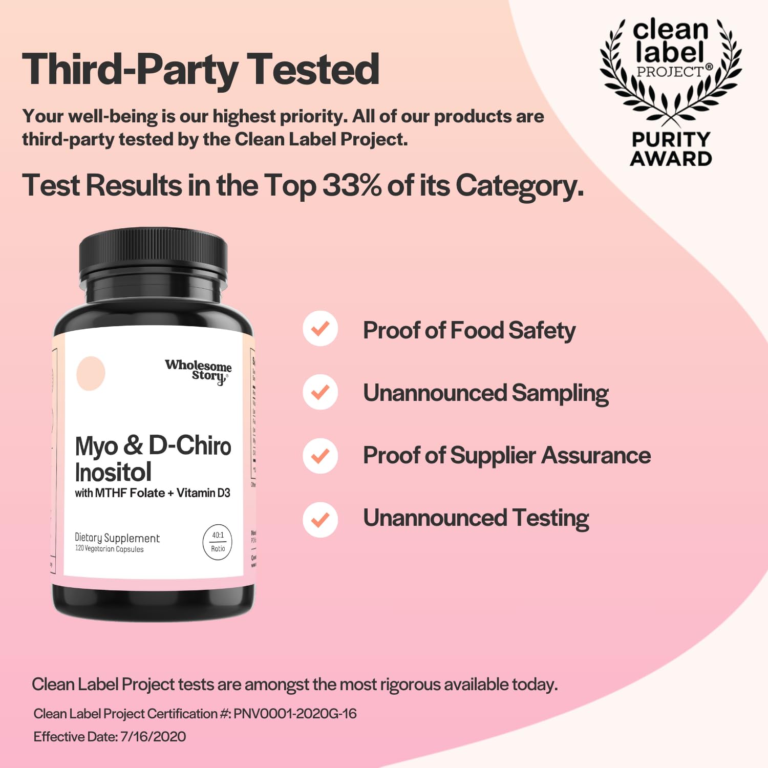 Myo-Inositol & D-Chiro Inositol Capsules with MTHF, Folate, Vitamin D| Support for Ovarian Function, Hormone Balance, & Homocysteine Levels | Fertility Supplements for Women | 40:1 Ratio Wholesome Story buy supplements canada
