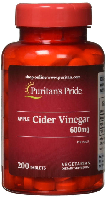 Puritan's Pride Apple Cider Vinegar 600 mg Tablets, 200 Count (Packing May Vary) Puritan's Pride buy supplements canada