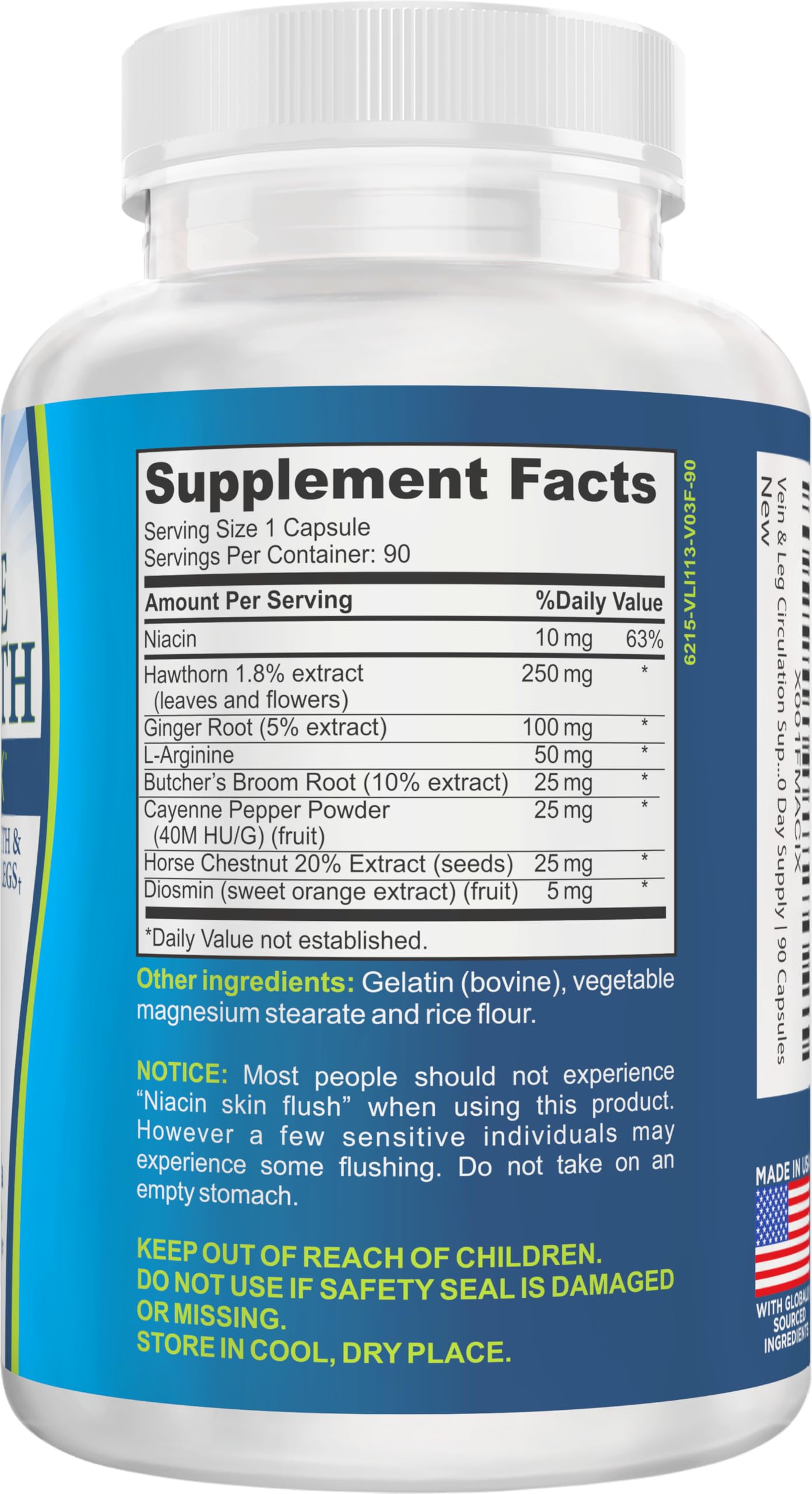 8-in-1 Vein & Leg Health Circulation Support Supplements | Leg + Vein Formula | Circulatory Support Supplement | 1-Month Supply | 90 Capsules Elevate Recovery Supplements buy supplements canada