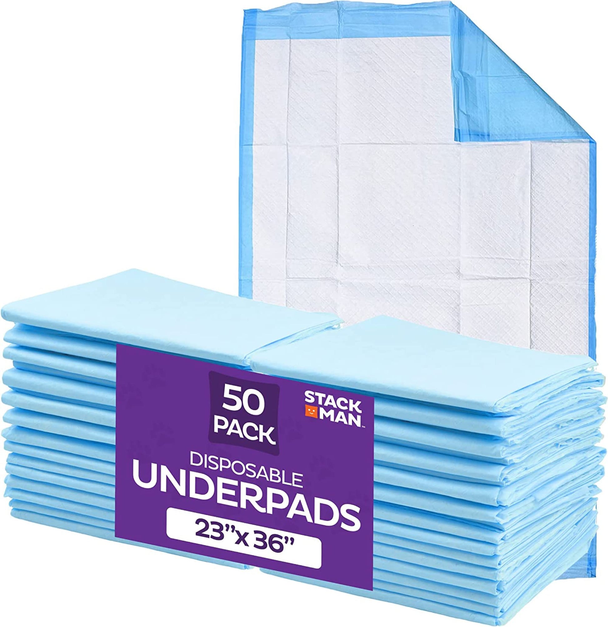 Chucks Pads Disposable [50-Pack] Underpads 23x36 Incontinence Chux Stack Man buy supplements canada