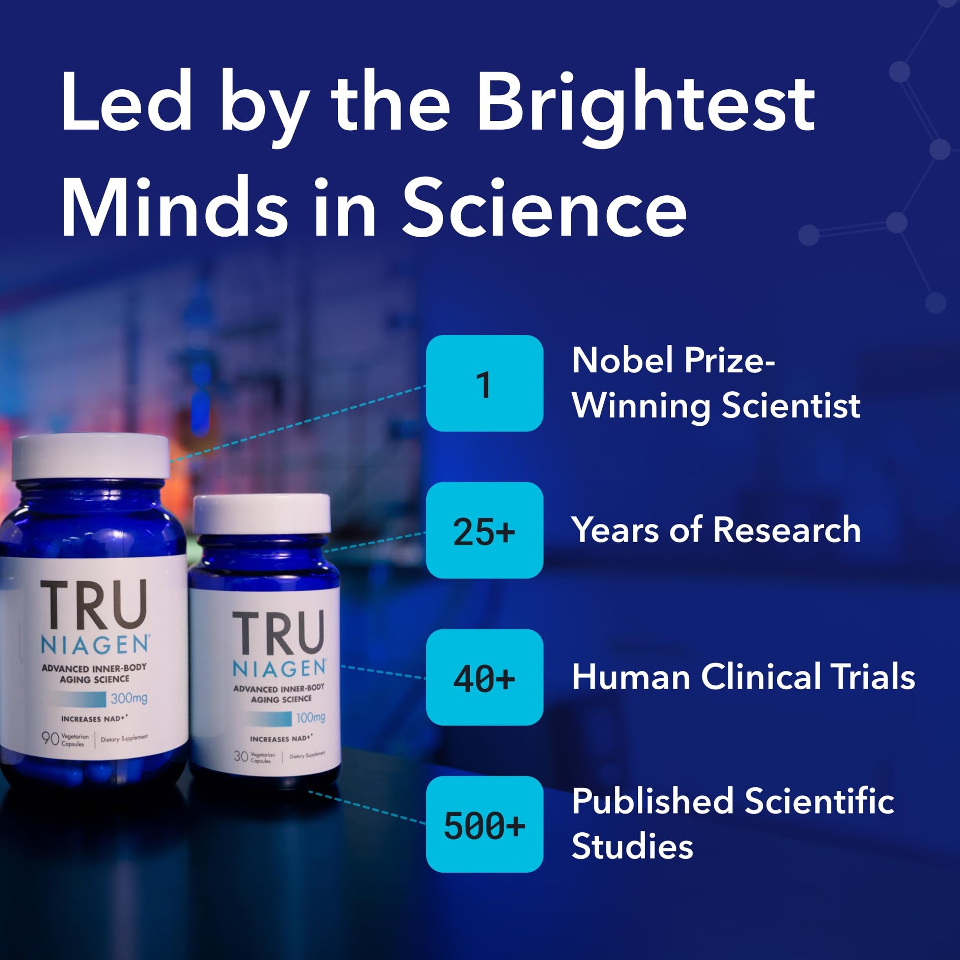 TRU NIAGEN Patented NAD Supplement for Brain Function, Anti Aging & Cell Regeneration, 300mg Niagen, 90 Servings | Supports Cellular Energy, Muscle | Nicotinamide Riboside (NR) Take 1 Daily | 1 Bottle TRU NIAGEN buy supplements canada