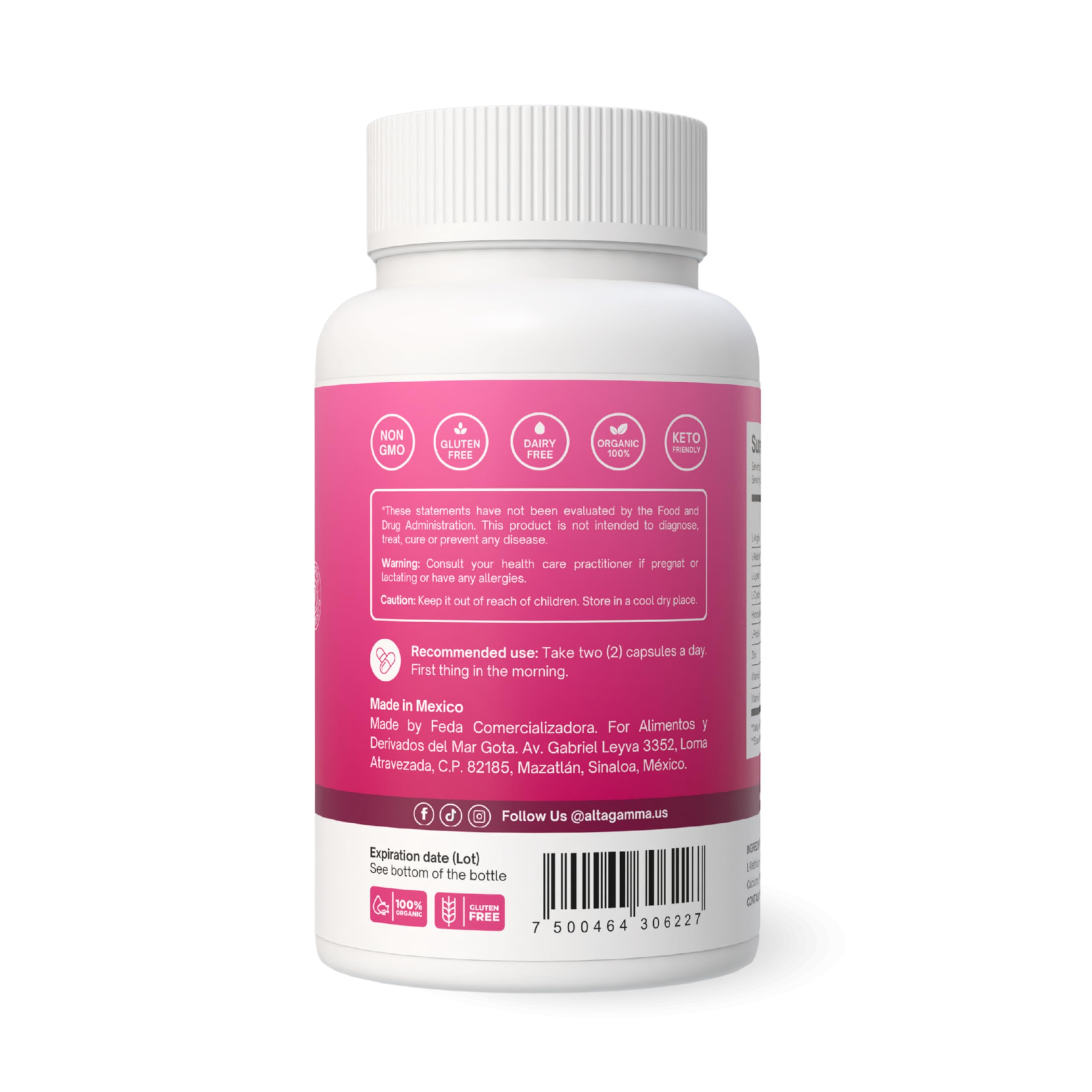 ALTAGAMMA Hair Growth Supplements - Nourishes Thinning, Strengthen Nails & Skin & Combat Hair Loss - Hair Growth Vitamins for Women & Men with Marine Collagen Peptides, 60 Capsules | 30 Day Supply ALTAGAMMA buy supplements canada