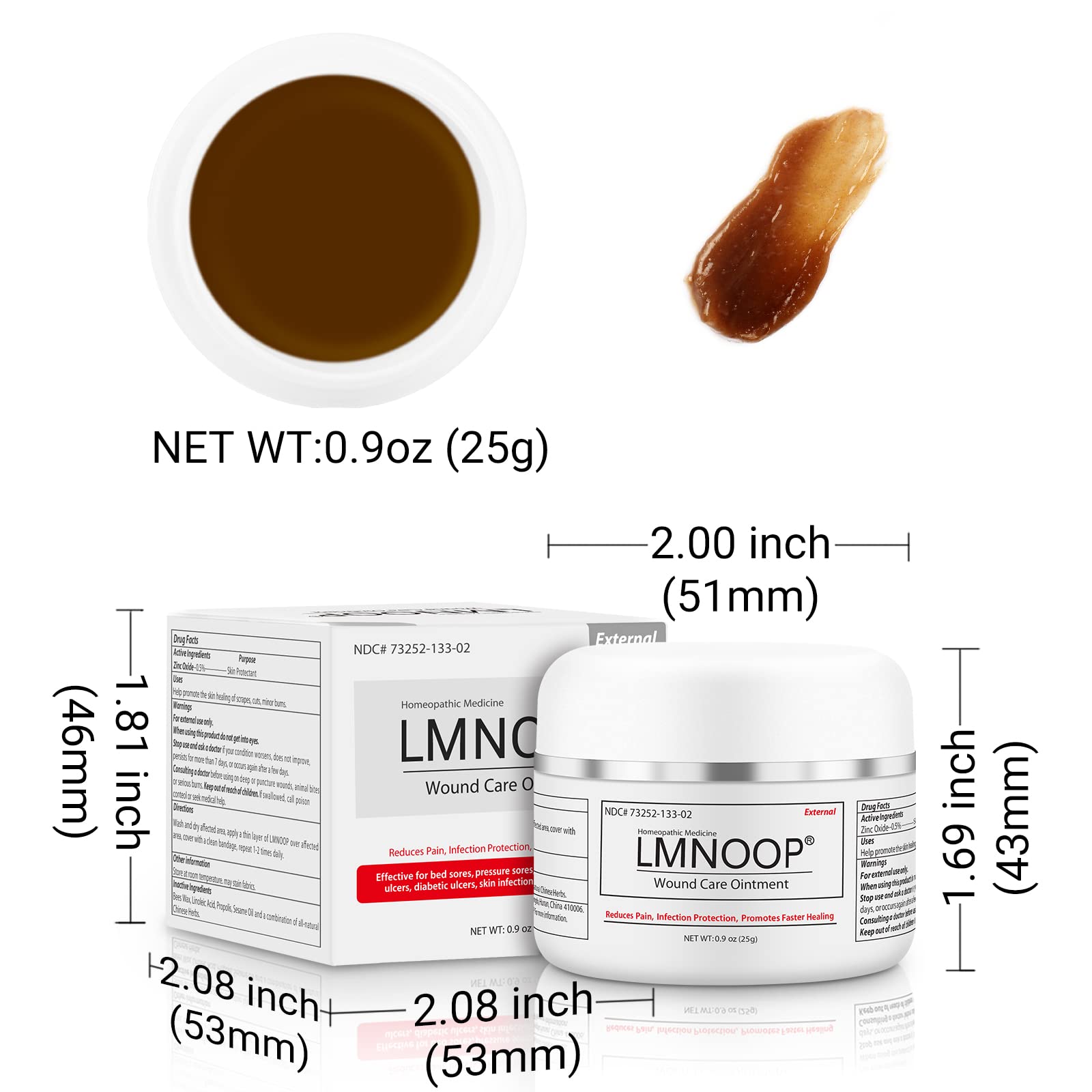 LMNOOP® Bed Sore Cream, Maximum Strength Wound Care Ointment for Infection Protection & Skin Repair LMNOOP buy supplements canada