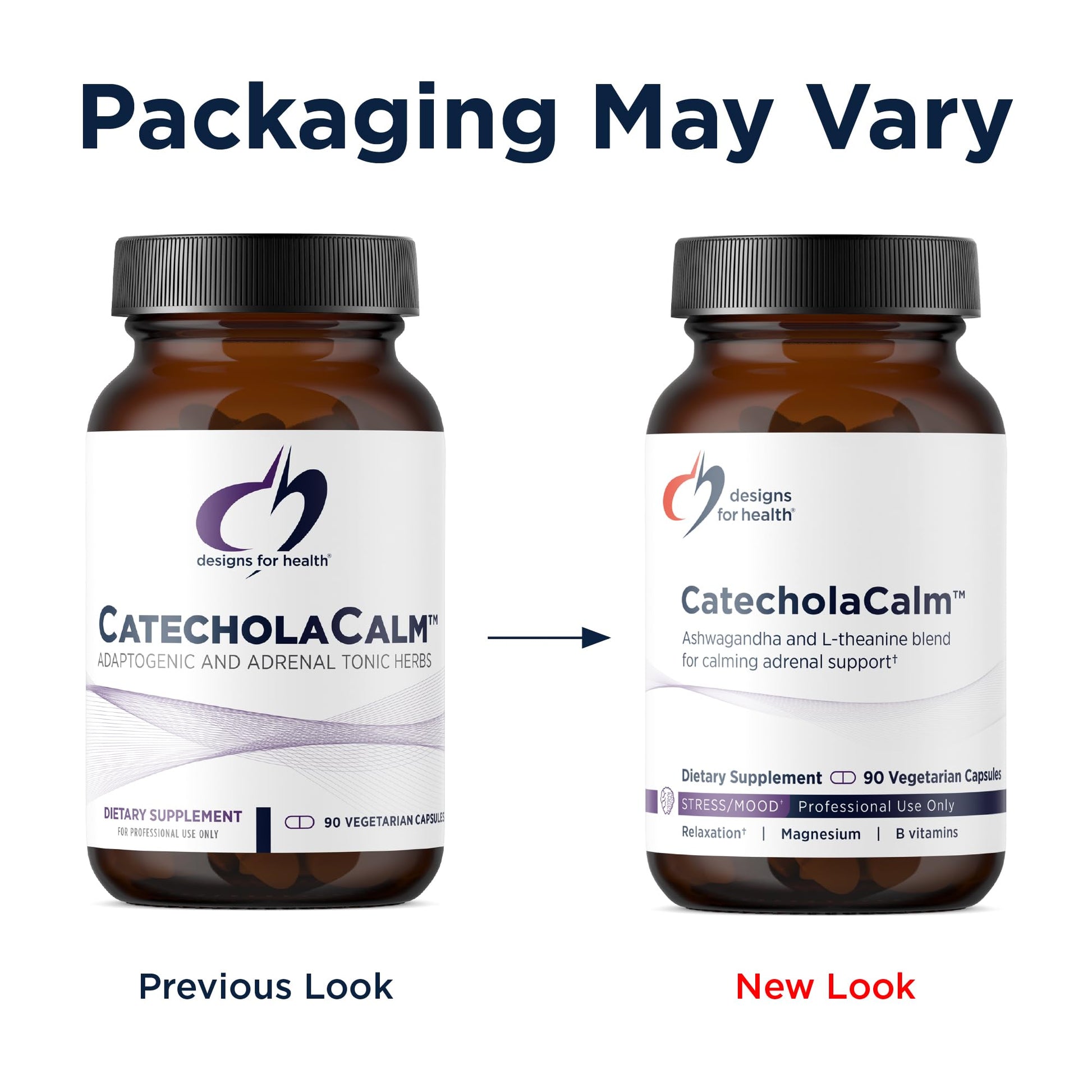 Designs for Health CatecholaCalm - Adaptogenic Herbs + Vitamins for Mood, Calm Support with L-Theanine, Passion Flower + Phosphatidylserine - Non-GMO Supplement (90 Capsules) Designs for Health buy supplements canada