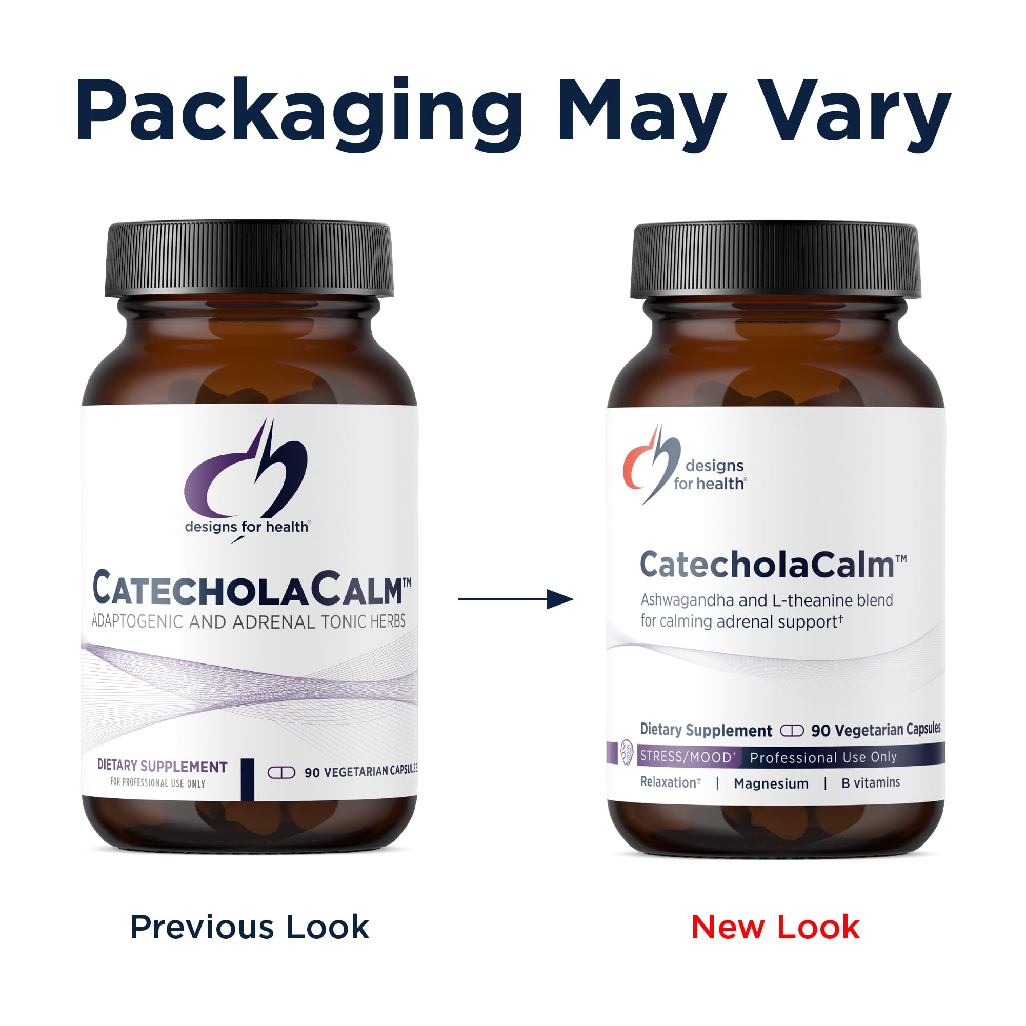 Designs for Health CatecholaCalm - Adaptogenic Herbs + Vitamins for Mood, Calm Support with L-Theanine, Passion Flower + Phosphatidylserine - Non-GMO Supplement (90 Capsules) Designs for Health buy supplements canada