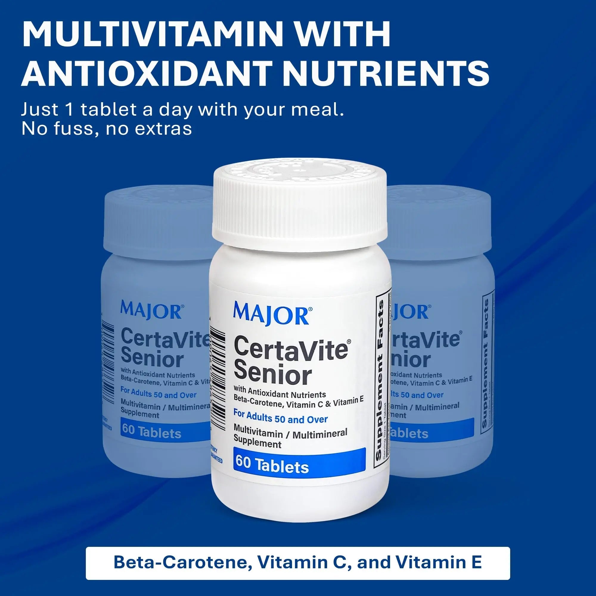 MAJOR CertaVite Senior Multivitamin with Antioxidants – Multivitamin for Women and Men with Beta-Carotene, Iron MAJOR buy supplements canada