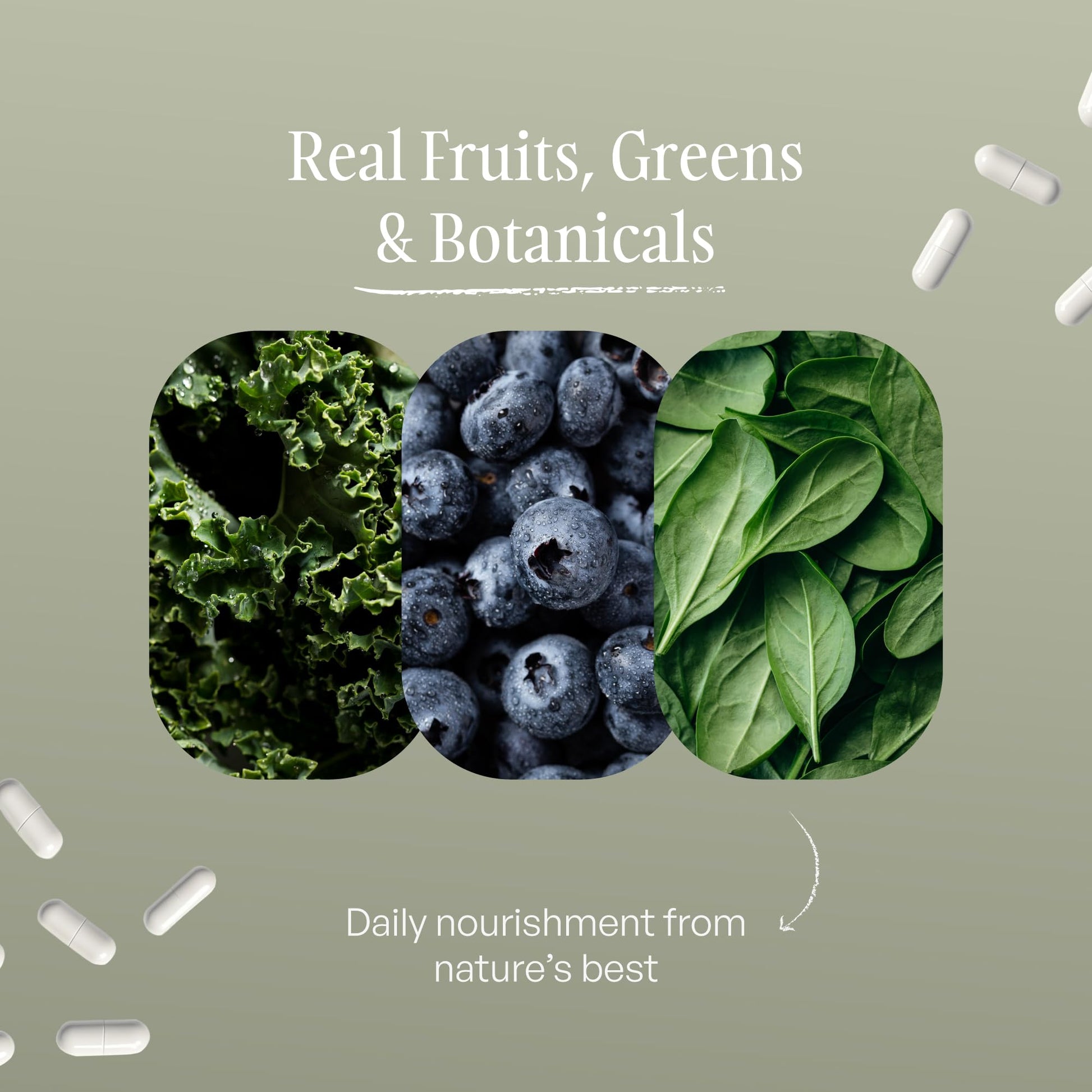 SUBSTANCE. - Nature's Sustenance Daily Greens, Daily Fruit and Veggies Supplement - Enhance Energy, Mental Clarity - Fruits and Vegetables Supplements - US Made, Vegan-Friendly - 30 Servings. SUBSTANCE. buy supplements canada