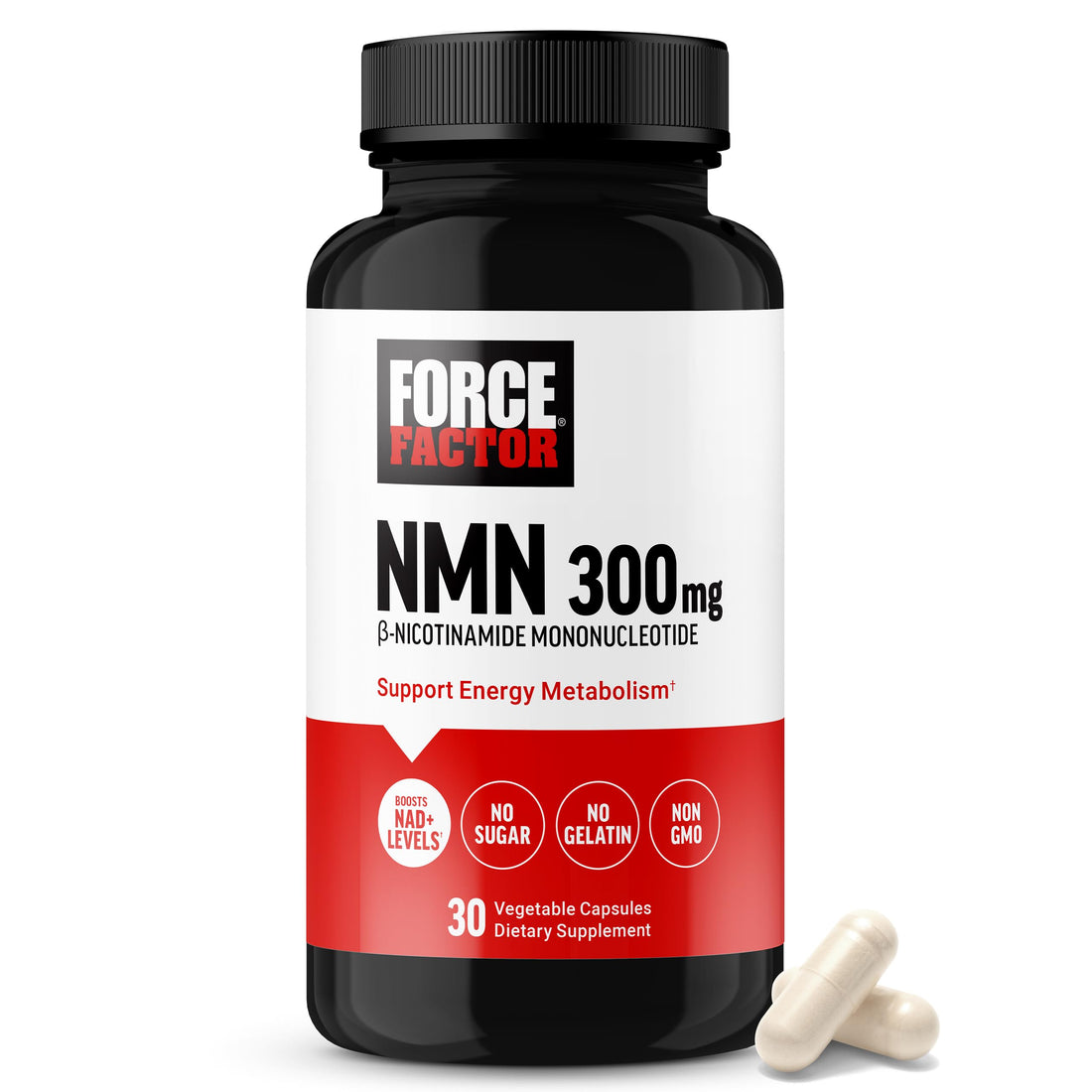 Force Factor NMN Supplement, Nicotinamide Mononucleotide to Support Healthy Aging and Energy Metabolism, Boosts NAD+ Levels, No Gelatin, Non-GMO, 30 Vegetable Capsules Force Factor buy supplements canada