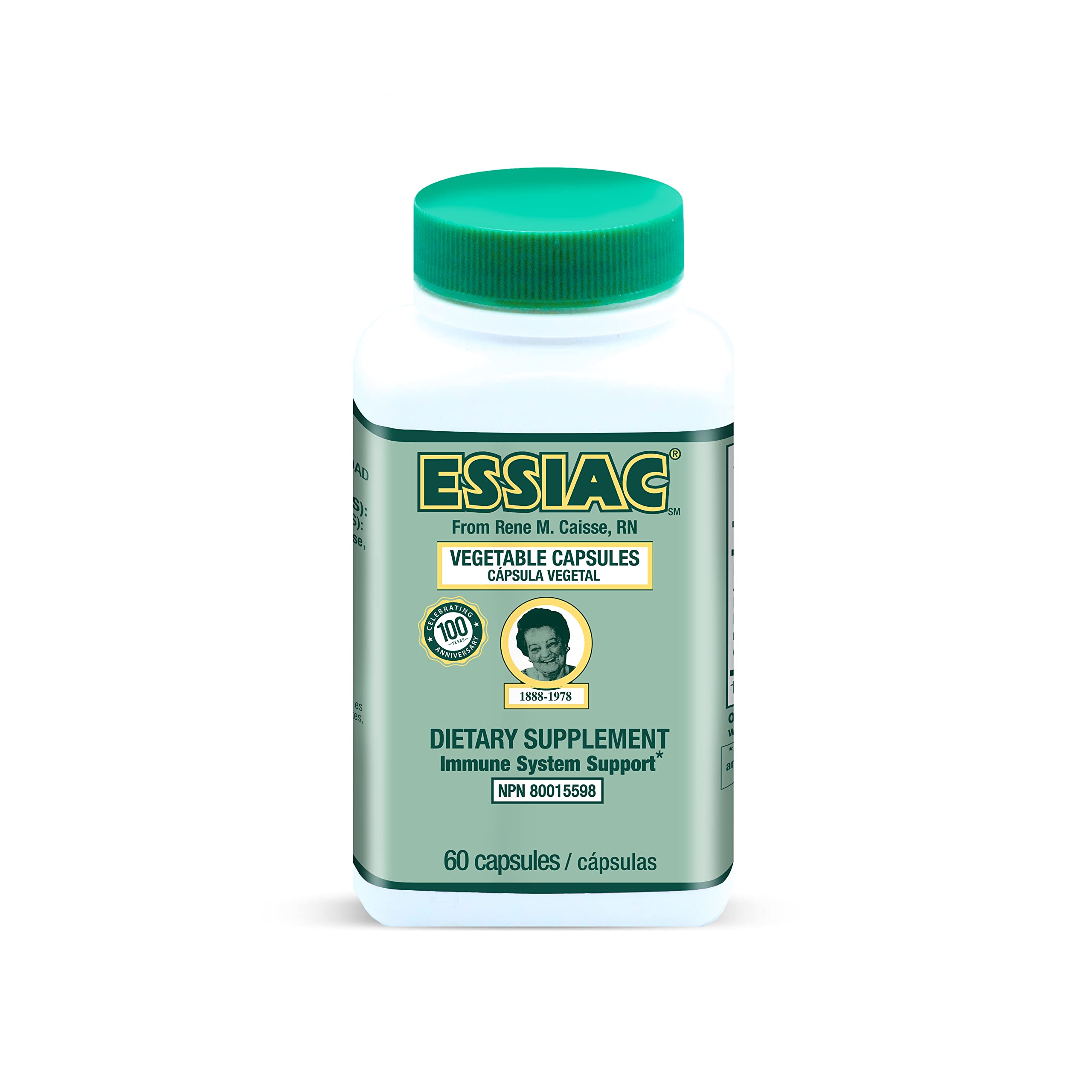 ESSIAC Tea All-Natural Herbal Extract Capsules – 60 Capsules | Powerful Antioxidant Blend to Help Promote Overall Health & Well-Being | Original Formula Since 1922 Essiac buy supplements canada