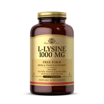 Solgar L-Lysine 1000 mg, 250 Tablets - Enhanced Absorption and Assimilation - Promotes Integrity of Skin and Lips - Collagen Support - Amino Acids Solgar buy supplements canada