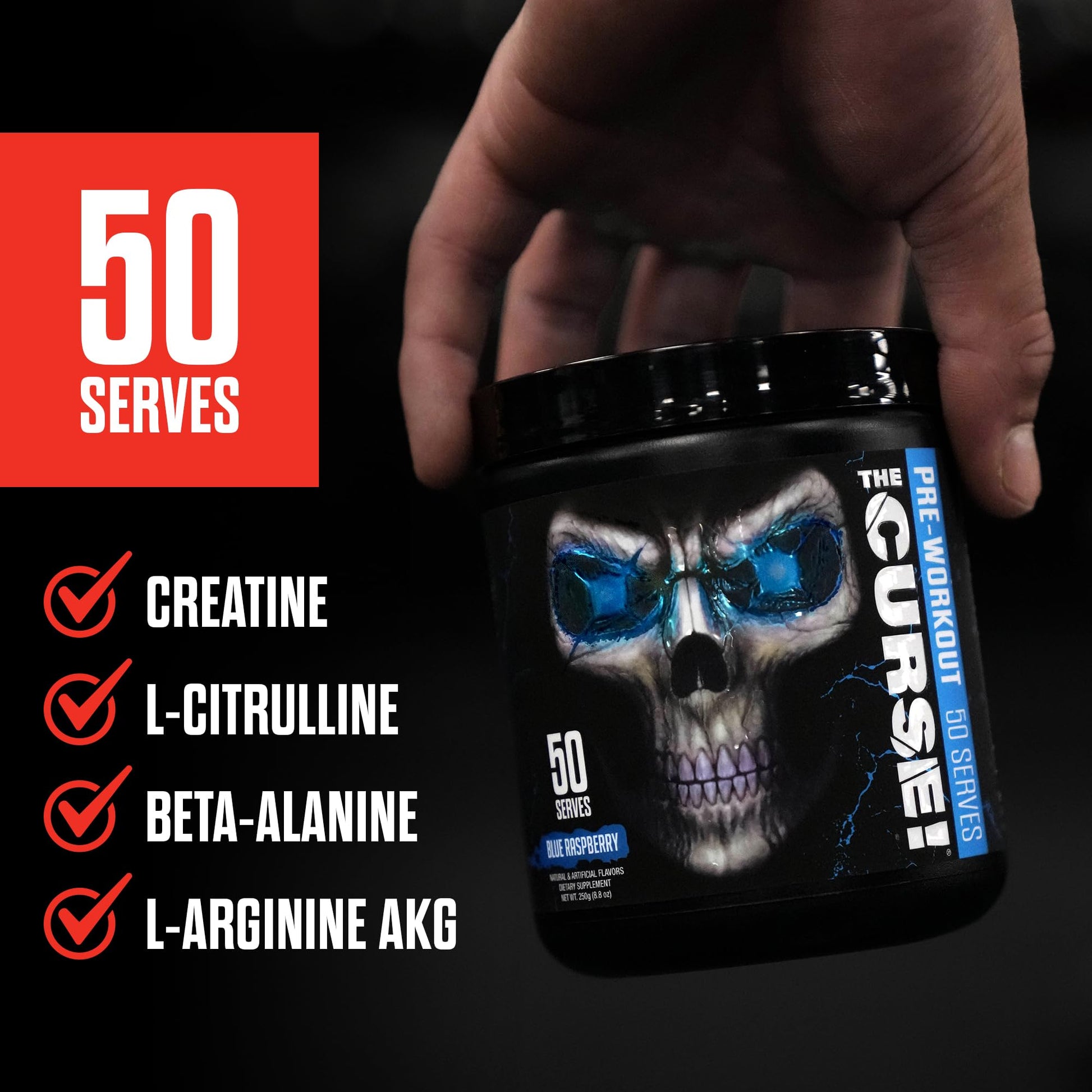 JNX SPORTS The Curse! Pre Workout Powder - Tropical Storm 50 Servings | Preworkout JNX SPORTS buy supplements canada