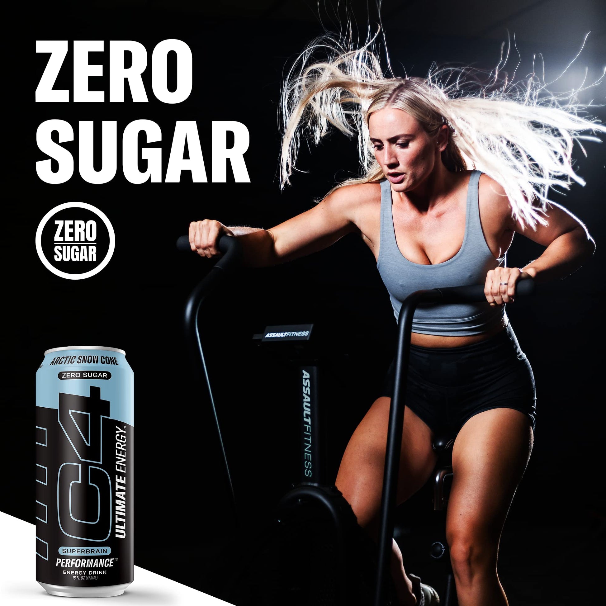 C4 Ultimate Sugar Free Energy Drink 16oz (Pack of 24) | Arctic Snow Cone | Pre Workout Cellucor buy supplements canada
