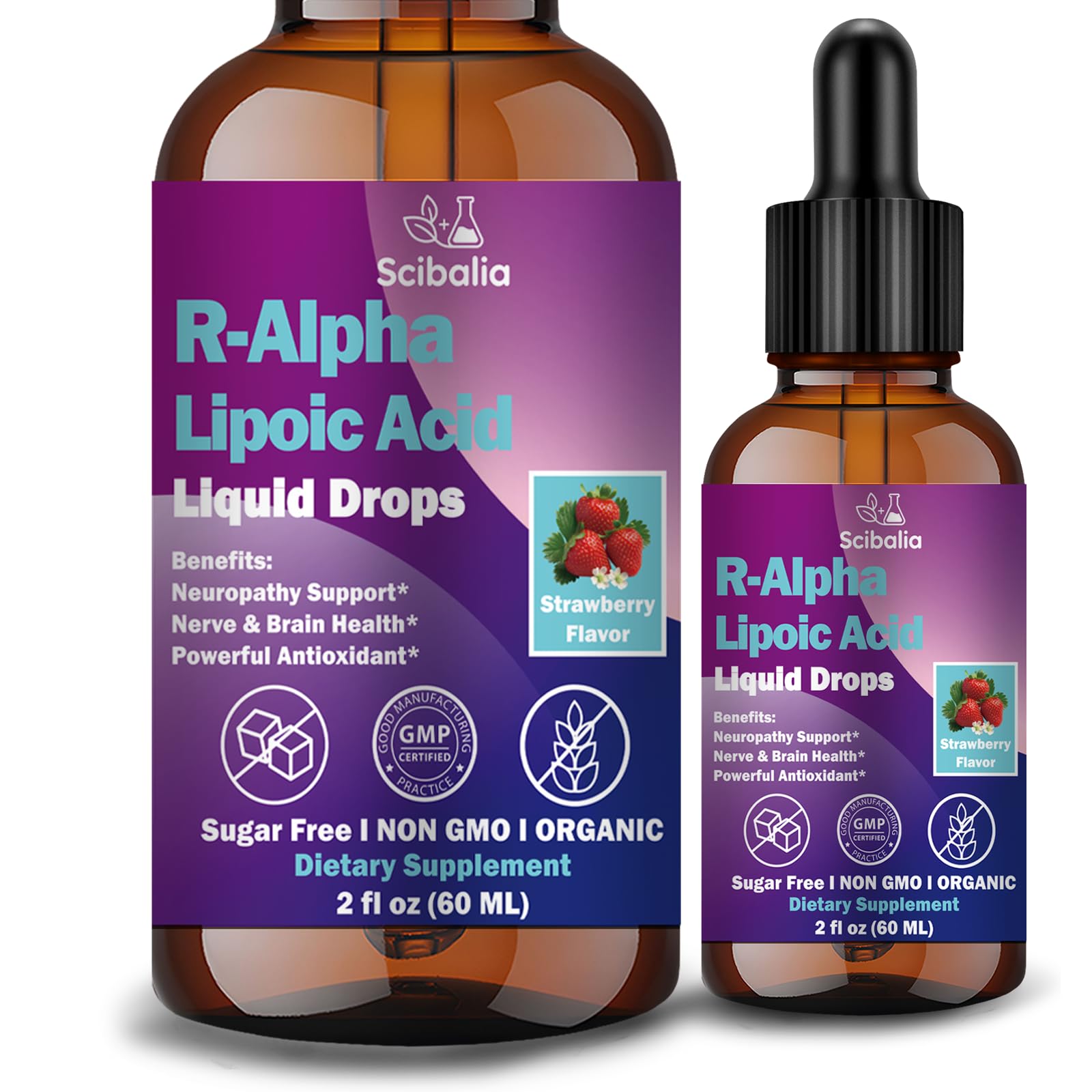 R Alpha Lipoic Acid 600mg Liquid Drops for Neuropathy, Advanced 11-in-1 Stabilized R-ALA Supplement w. Benfotiamine Acetyl L-Carnitine Vitamin C E for Antioxidant Nerve Brain Energy Health Non GMO Scibalia buy supplements canada