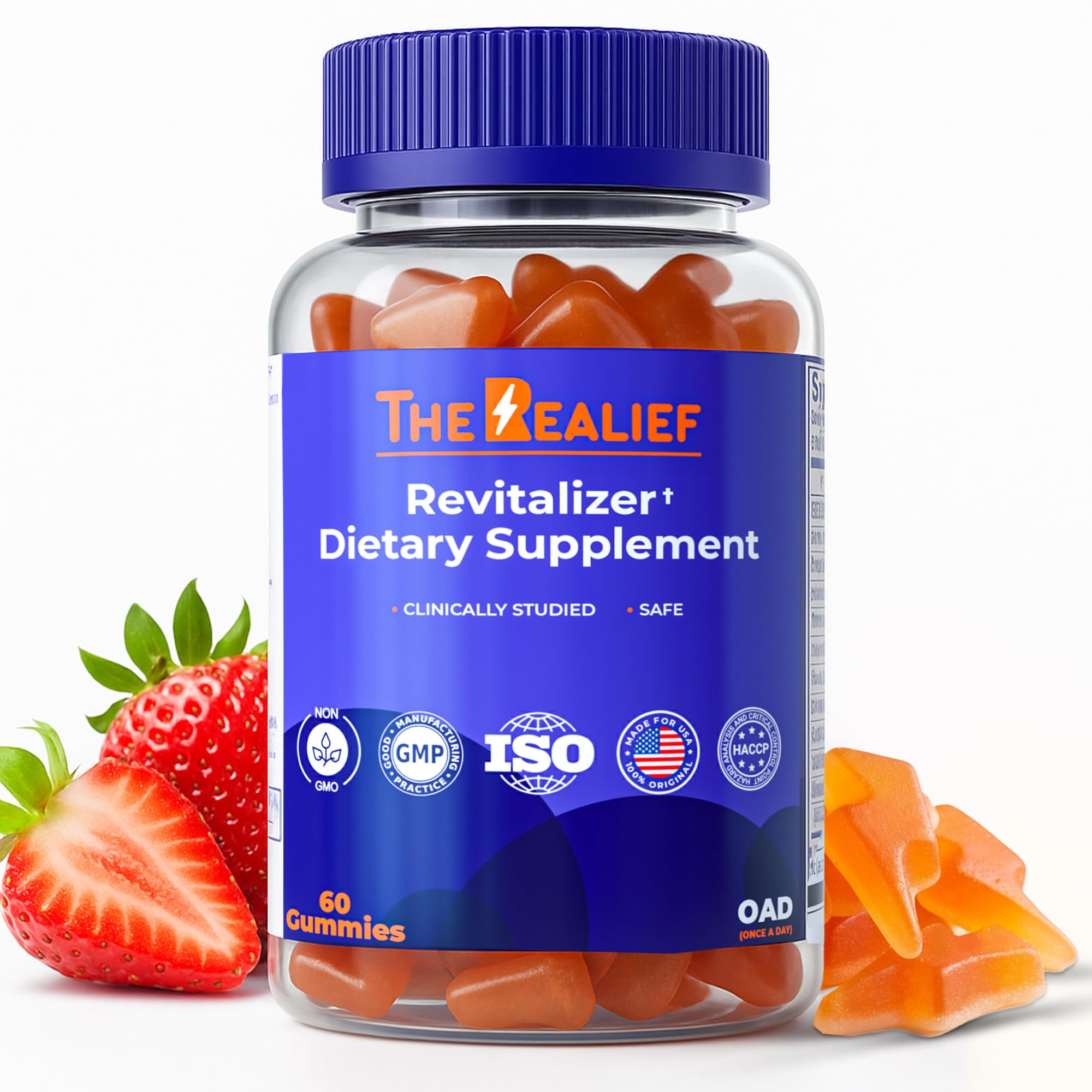 The Realief 60 Count Post Party Gummies – DHM, Milk Thistle & Electrolytes – Wellness Support – Strawberry Flavor – Wake Up Refreshed The Realief buy supplements canada