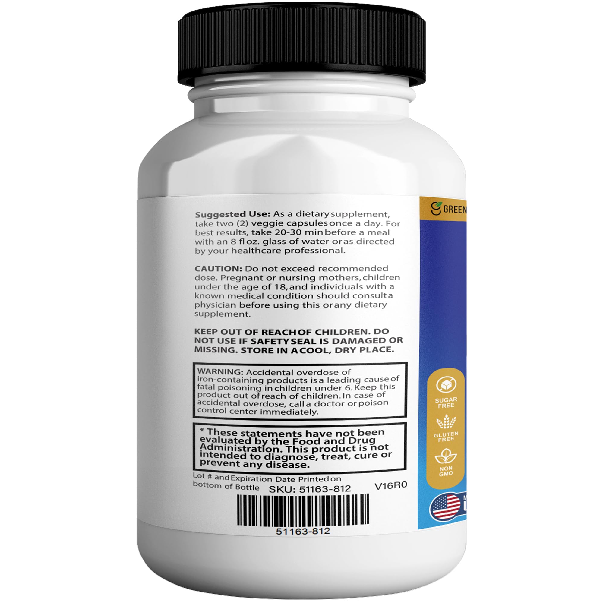 Memory, Mood & Brain Max Extra Strength Supplement with Herbal Ingredients, 60 Capsules, DHA, Vitamins, Bacopa, Green Tea (1) GREENVIFY buy supplements canada