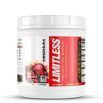 LIMITLESS Magnum 504g - Muscle Workout Powder, Sport Pre Workout for Men and Women LIMITLESS buy supplements canada