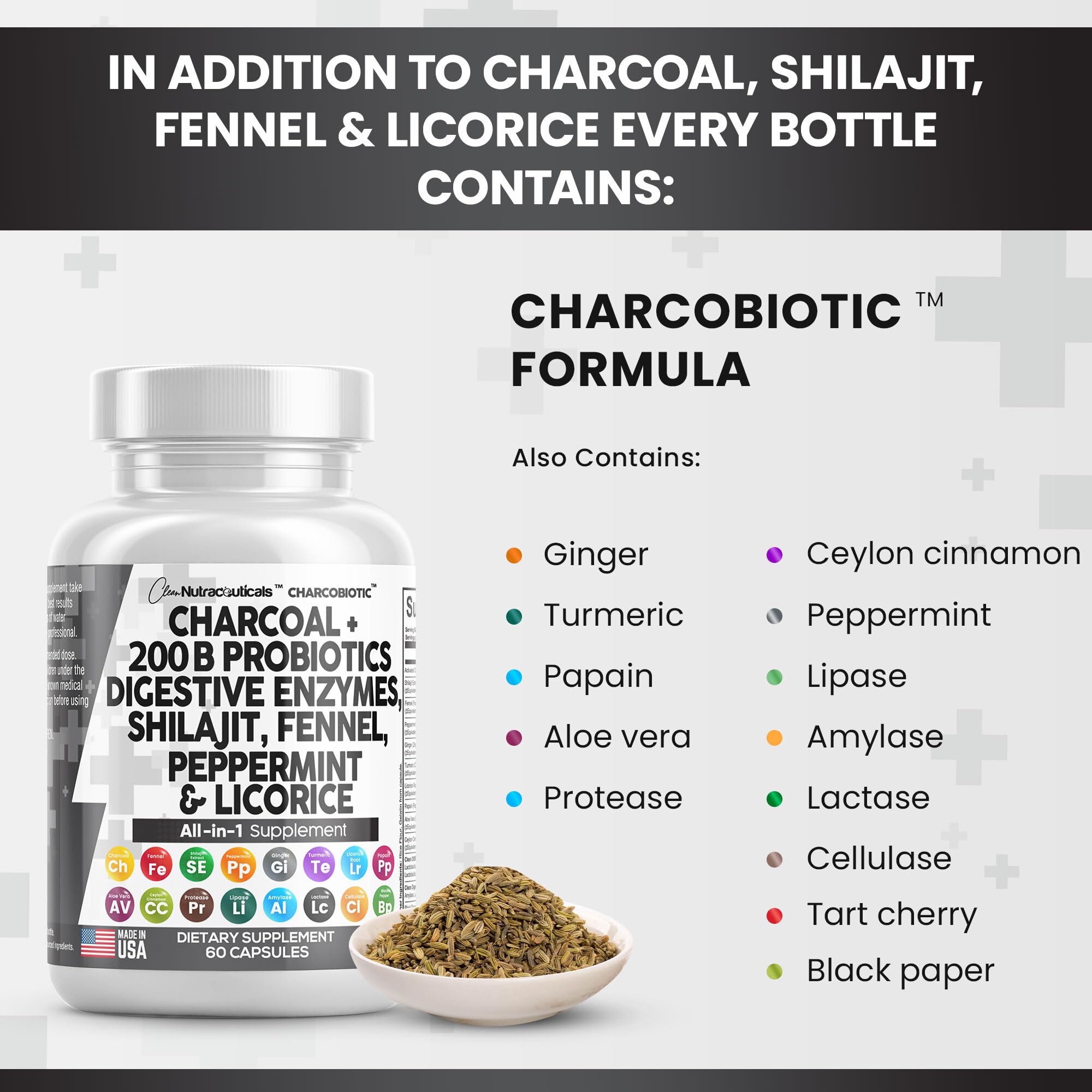 Clean Nutra Activated Charcoal Capsules 1000mg Shilajit 5000mg Pills Clean Nutraceuticals buy supplements canada