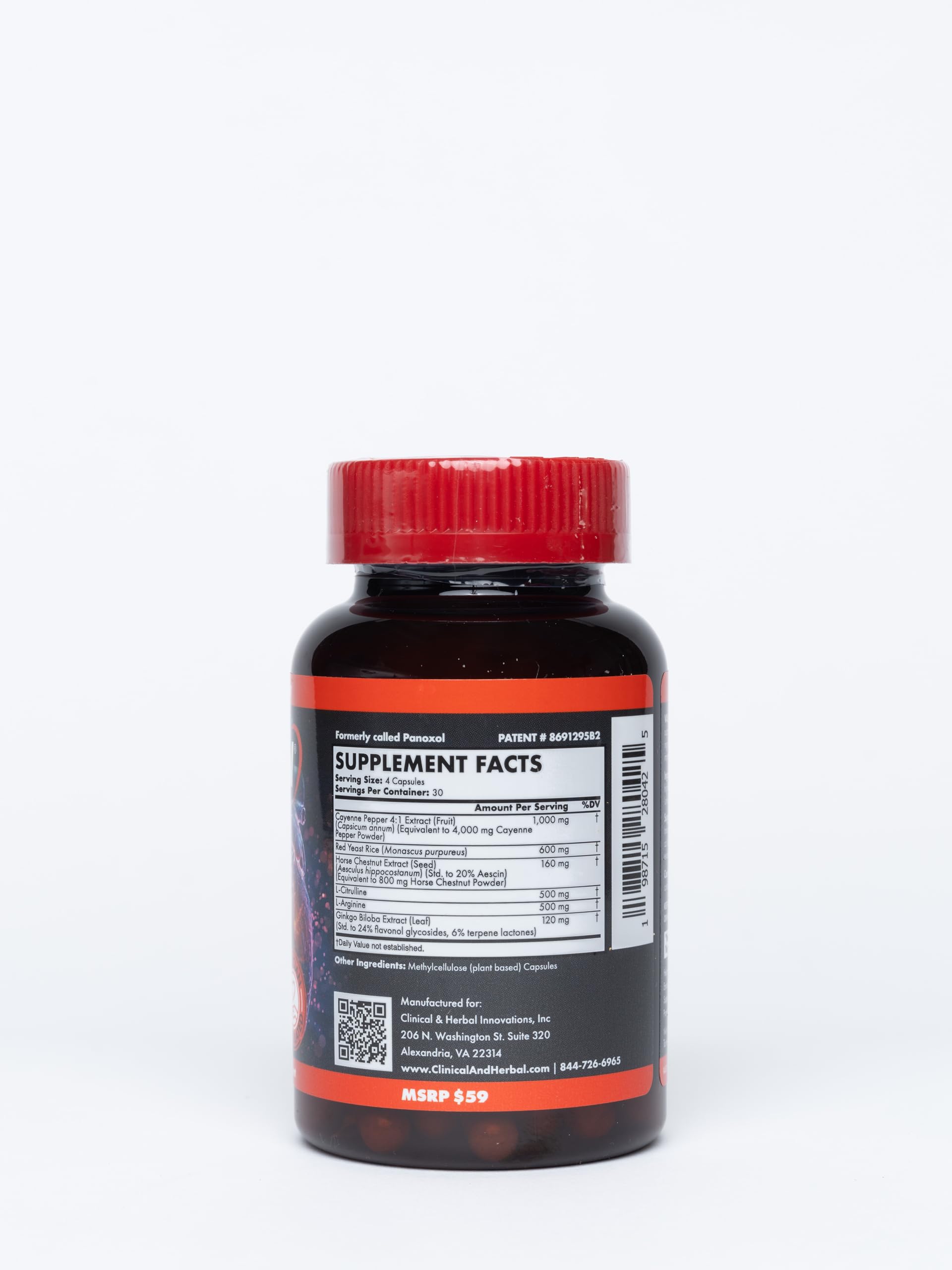 Vasonoxol U.S. Patented Nitric Oxide Supplement for Blood Pressure Support 2880mg - Physician Formulated Vascular Health Formula with L-Arginine & L-Citrulline - Vegan, Non-GMO (120 Capsules) Panoxol buy supplements canada