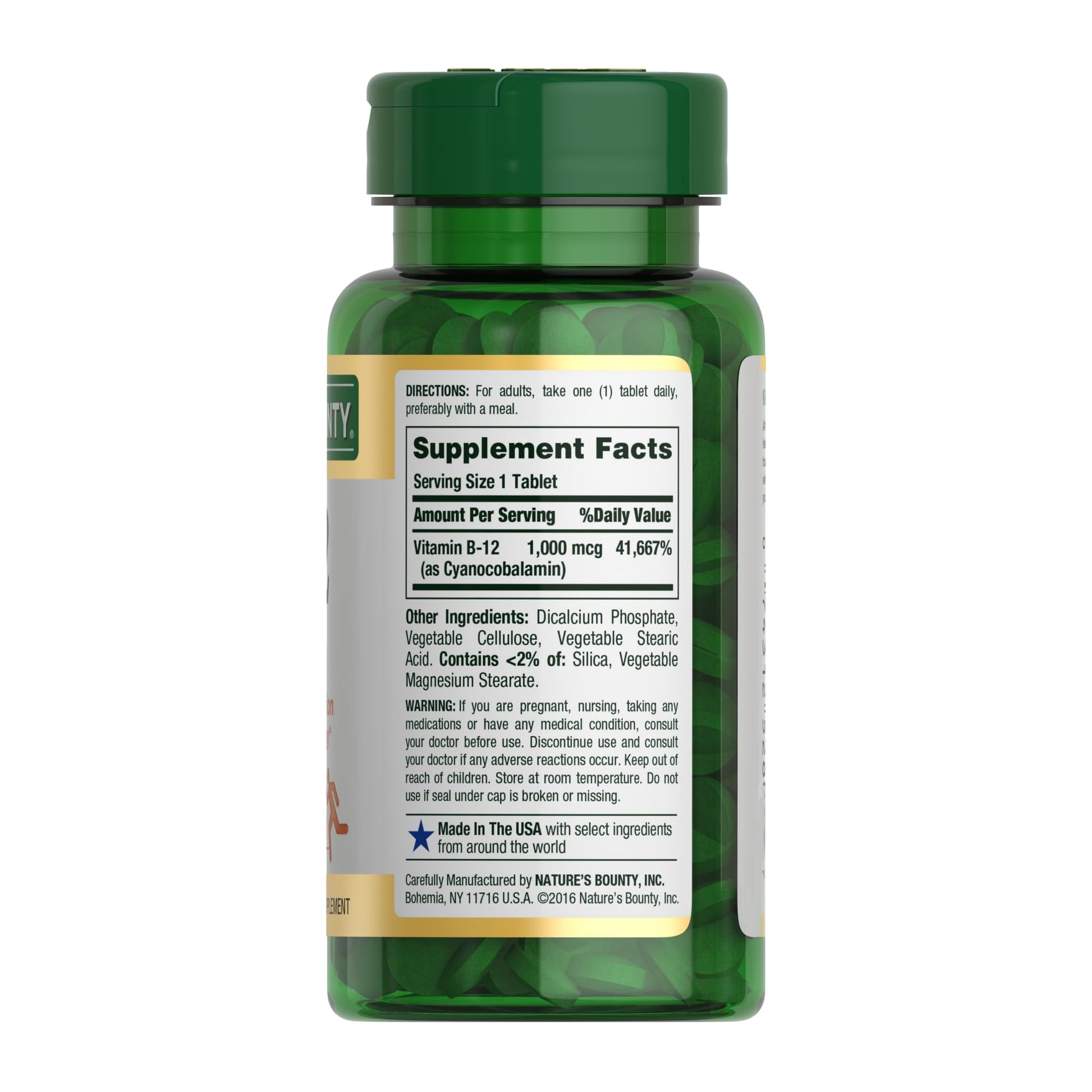 Nature's Bounty Vitamin B12 1000 mcg Supplements, Supports Energy Metabolism, 200 Ct Nature's Bounty buy supplements canada
